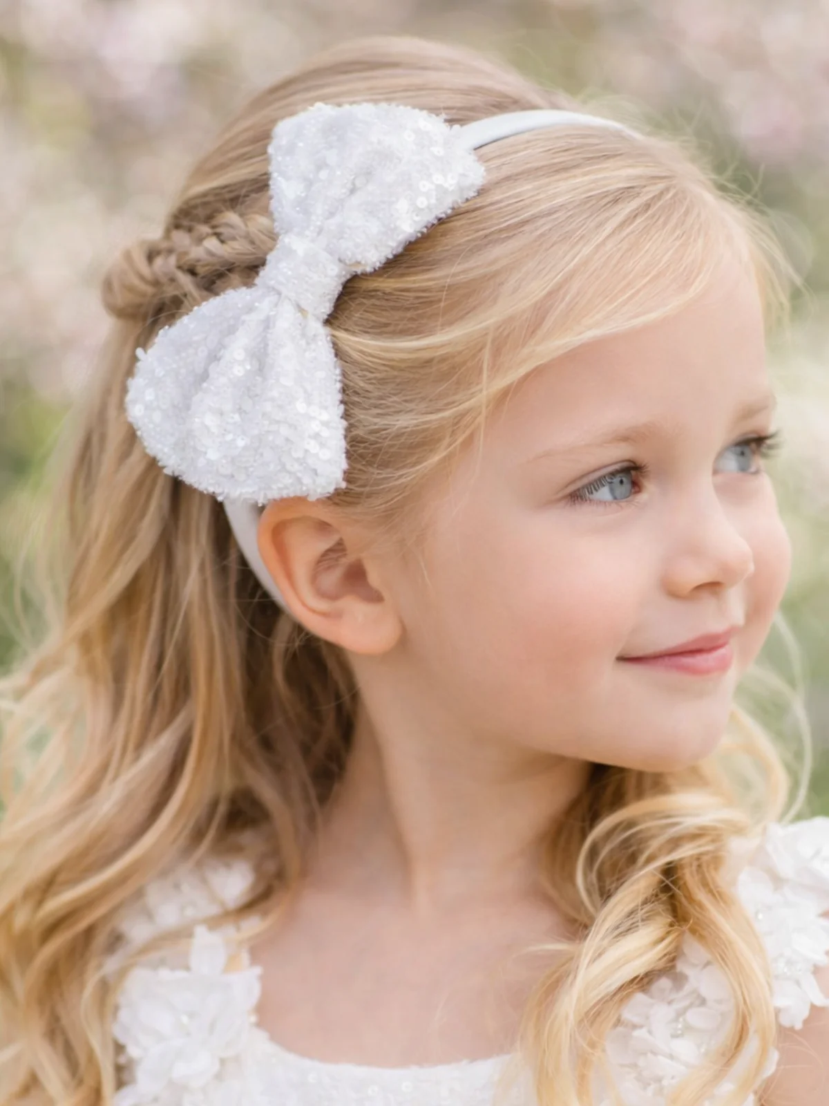 Fairy Spark Sequin Bow Headband Set – Pack of 3 - Image 3
