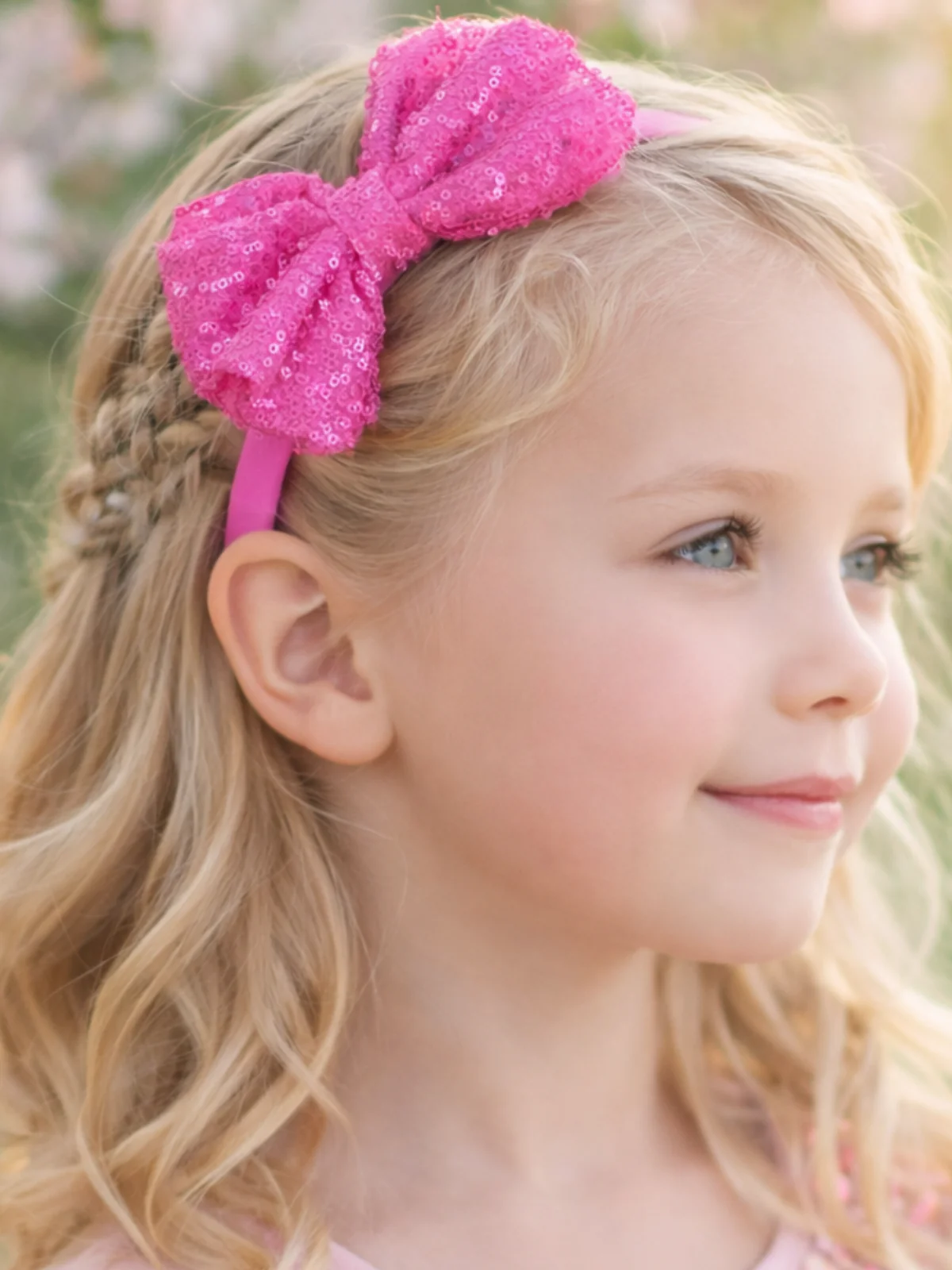 Fairy Spark Sequin Bow Headband Set – Pack of 3 - Image 4