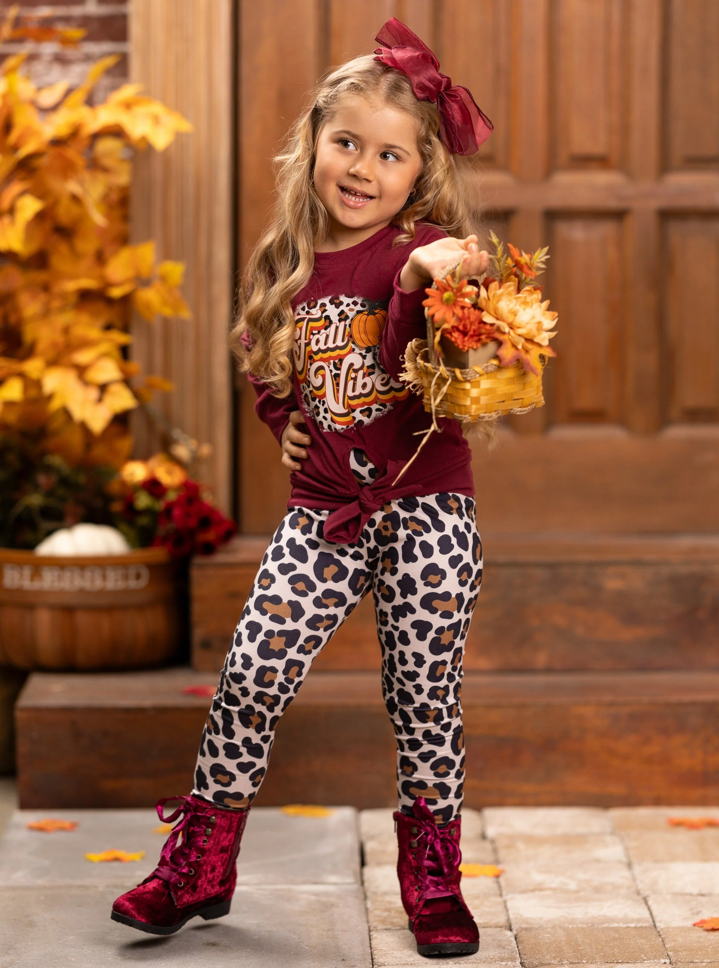Fall Vibes Leopard Legging Set - Image 2