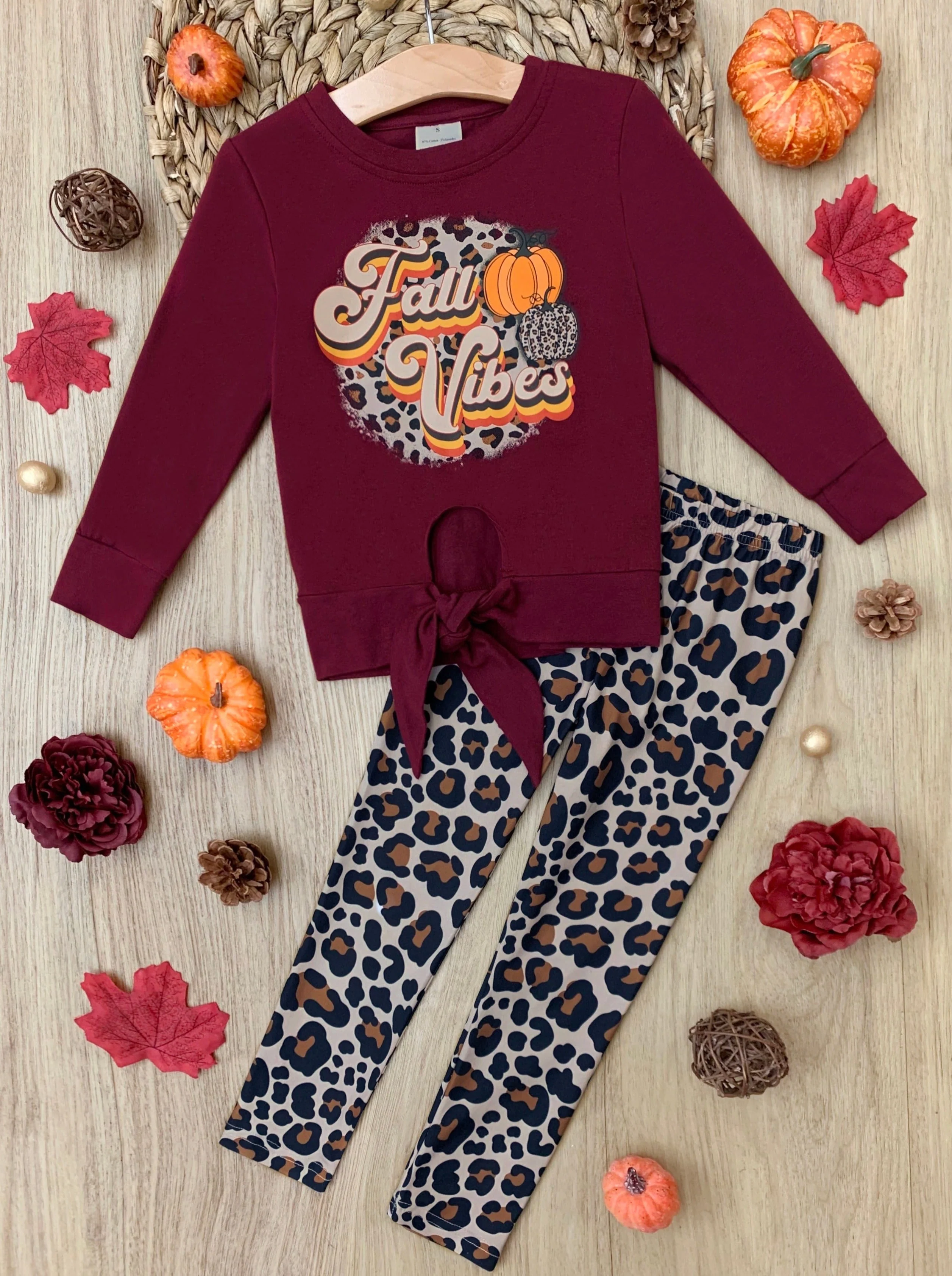 Fall Vibes Leopard Legging Set - Image 3