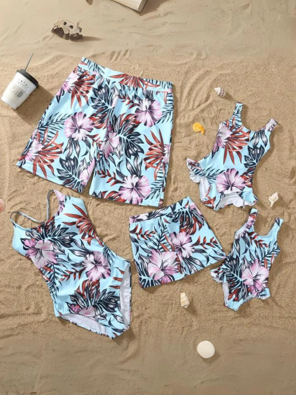 Family Style Fun and Floral Swimsuit - Image 5