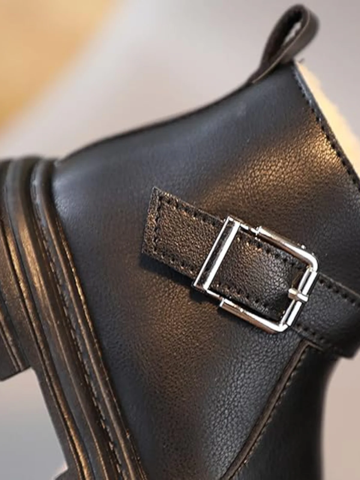 Pamper Her Toes Fur-Lined Buckle Boots By Liv and Mia - Image 6
