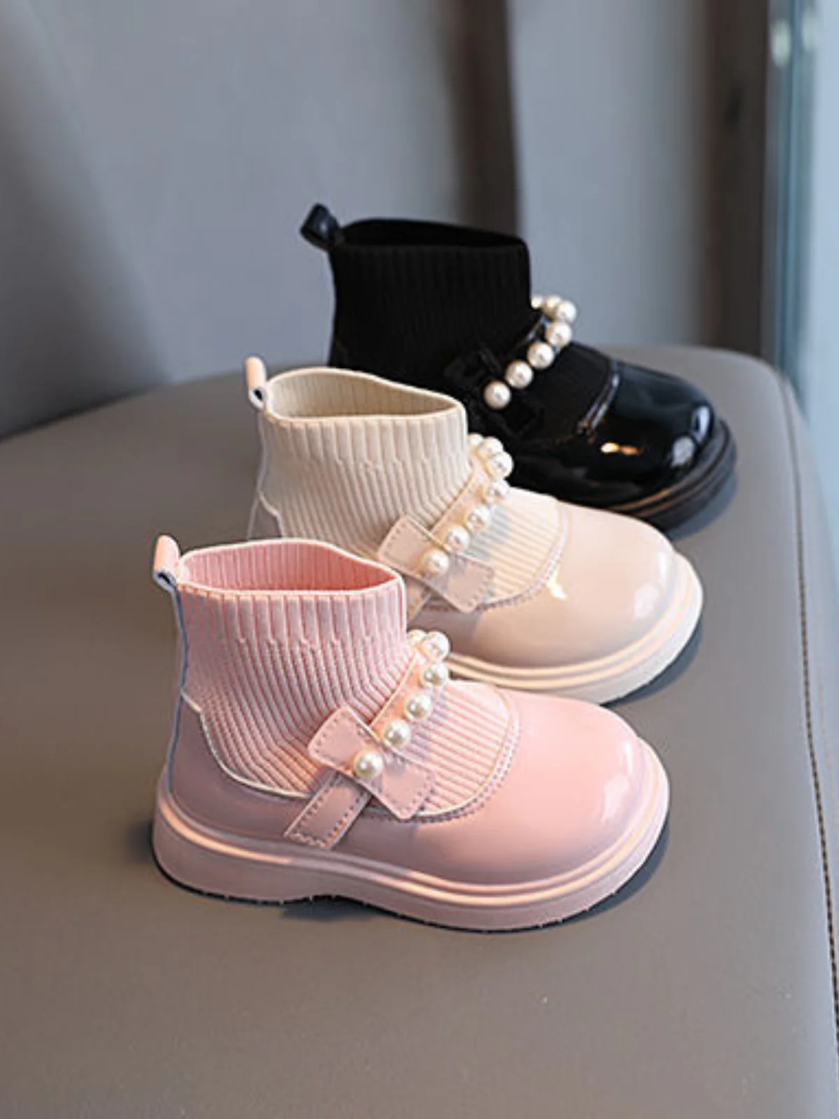 Too Fab Pearly Sock Boots By Liv and Mia - Image 4