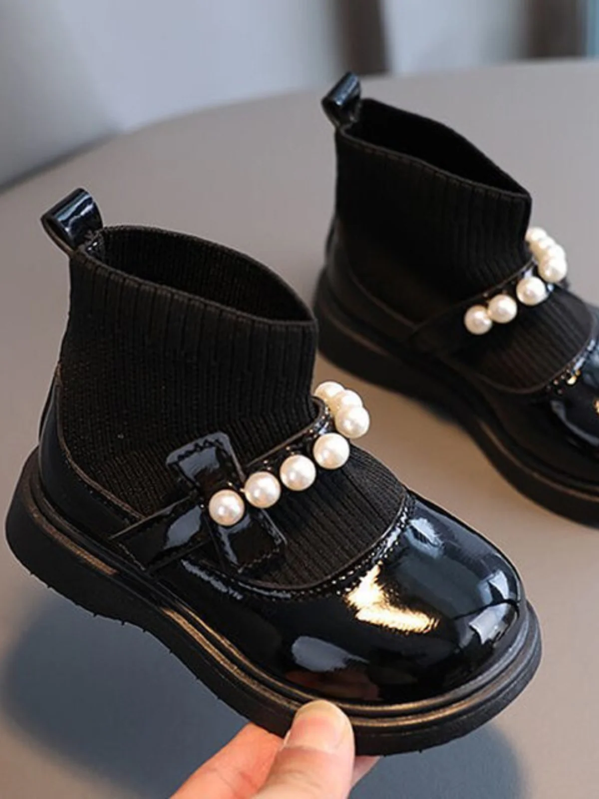 Too Fab Pearly Sock Boots By Liv and Mia - Image 6