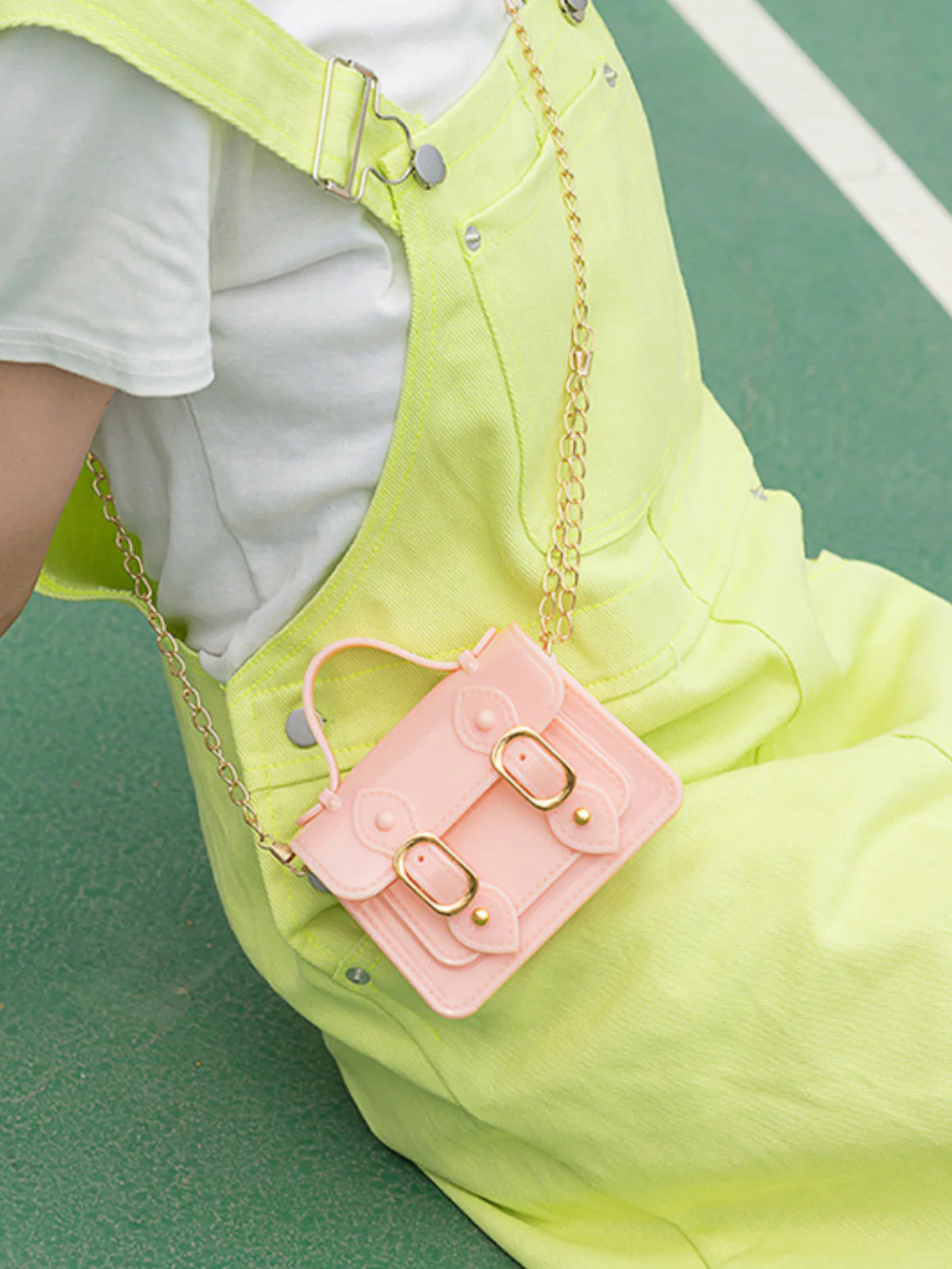 Preppy Girl Buckle Crossbody Bag - Image 3