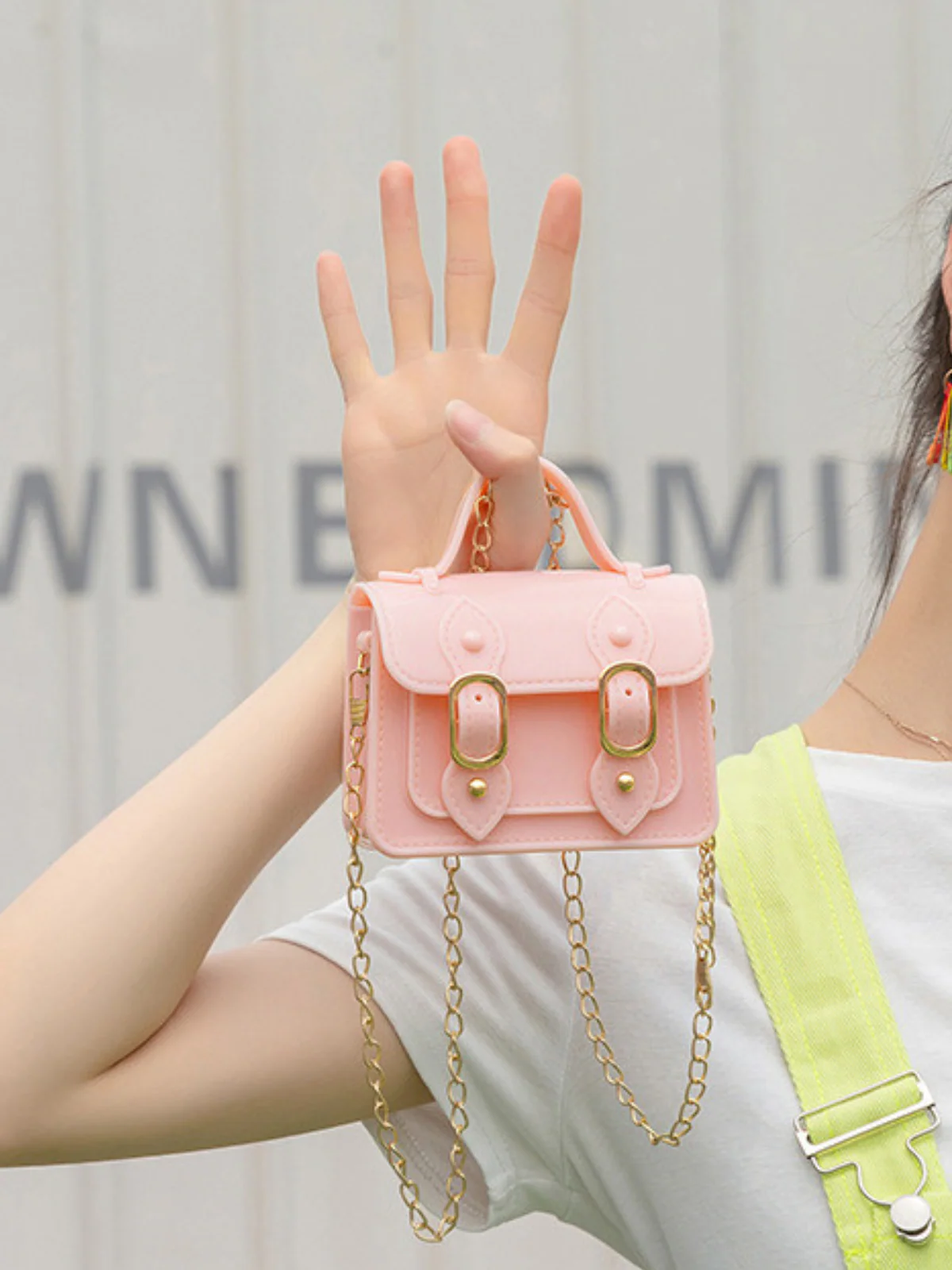 Preppy Girl Buckle Crossbody Bag - Image 4