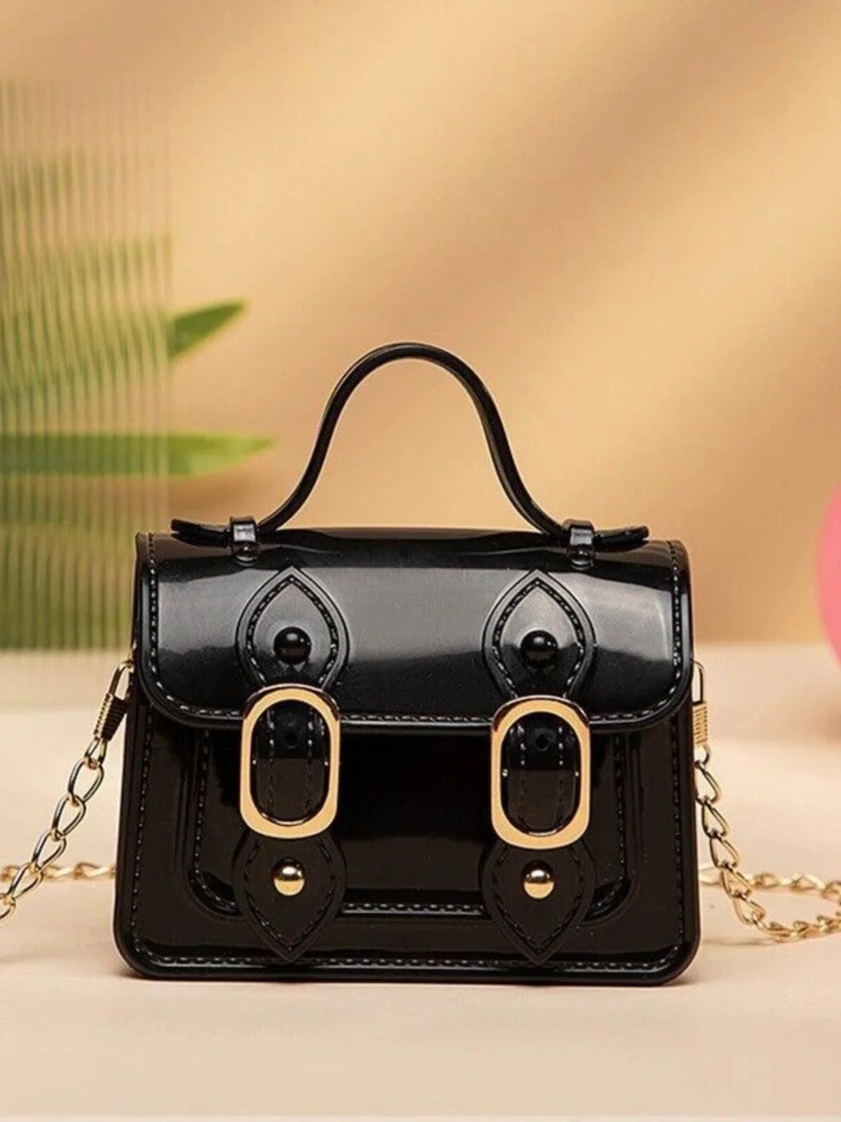 Preppy Girl Buckle Crossbody Bag - Image 9