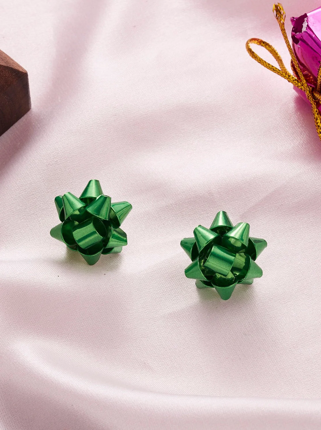 Present Topper Shimmer Stud Earrings - Image 4