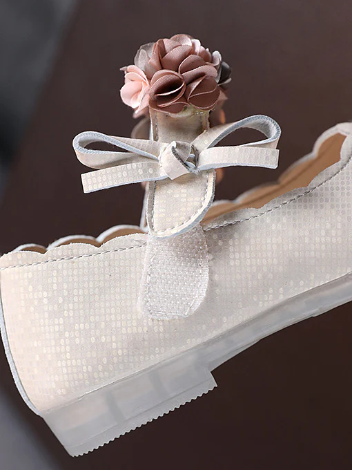 Floral Arch Ribbon Sparkle Flats by Liv and Mia - Image 13