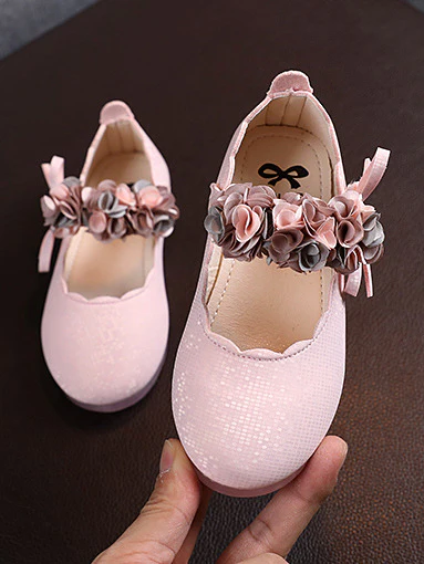 Floral Arch Ribbon Sparkle Flats by Liv and Mia - Image 3