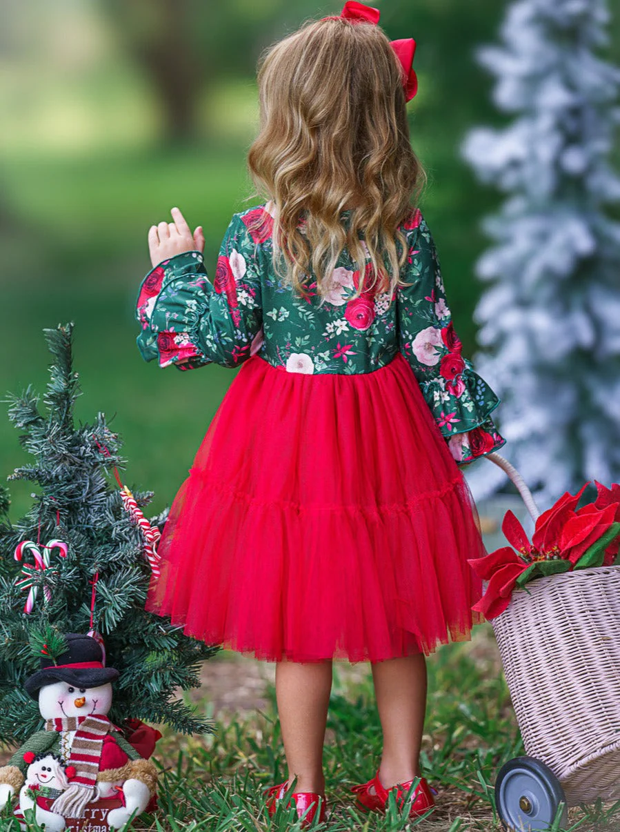 Florals For The Holidays Tutu Dress - Image 6