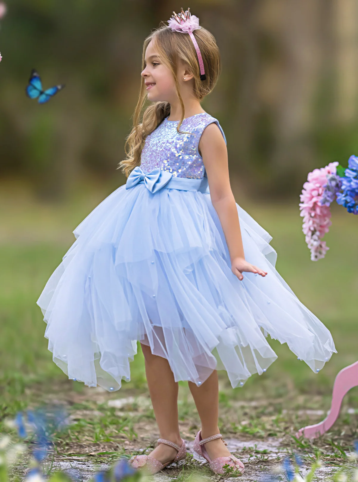 Sparkles and Twirls Pastel Tutu Gown - Image 4