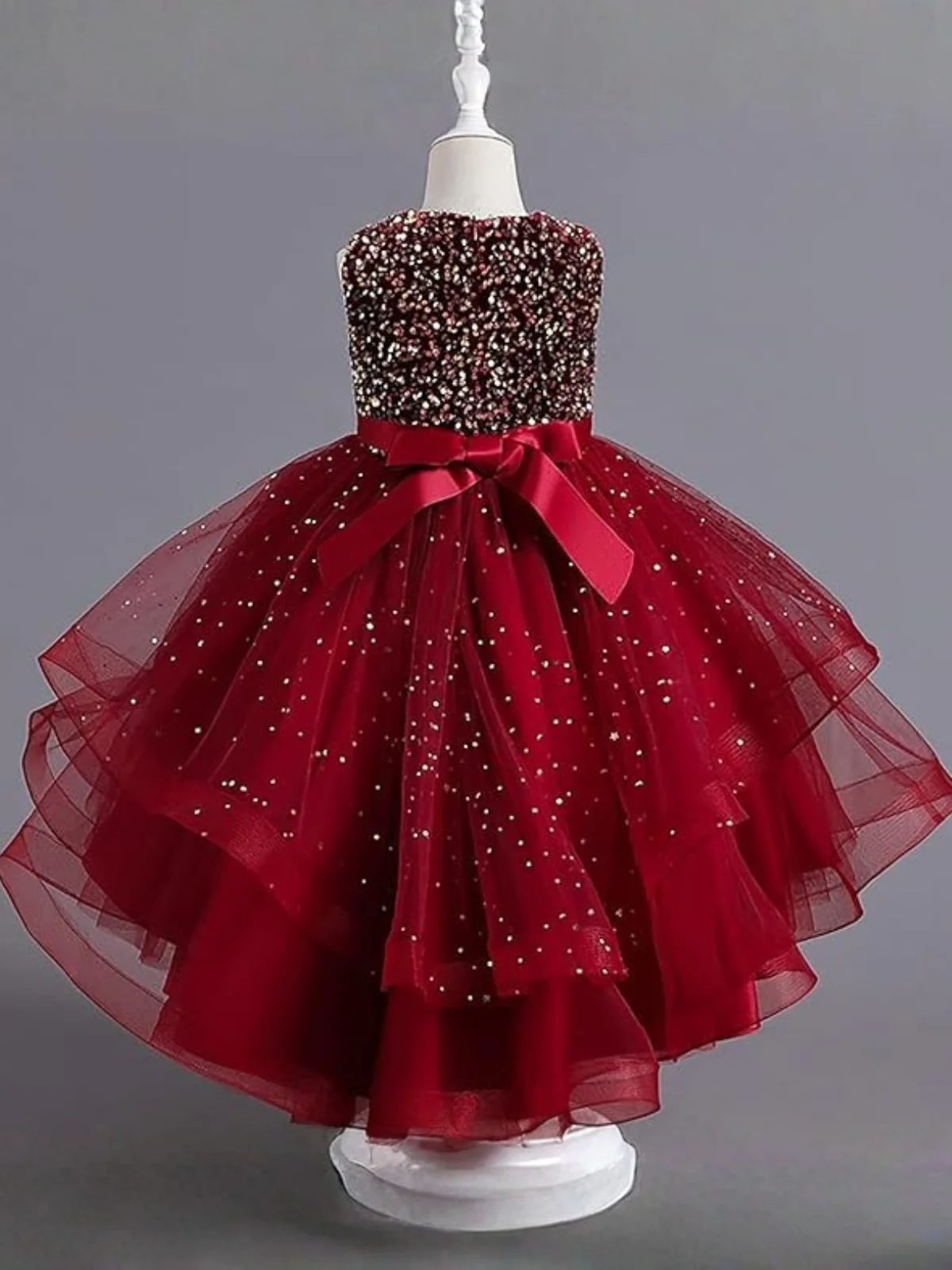 Look At Me Sparkle Sequin Belted Dress - Image 4