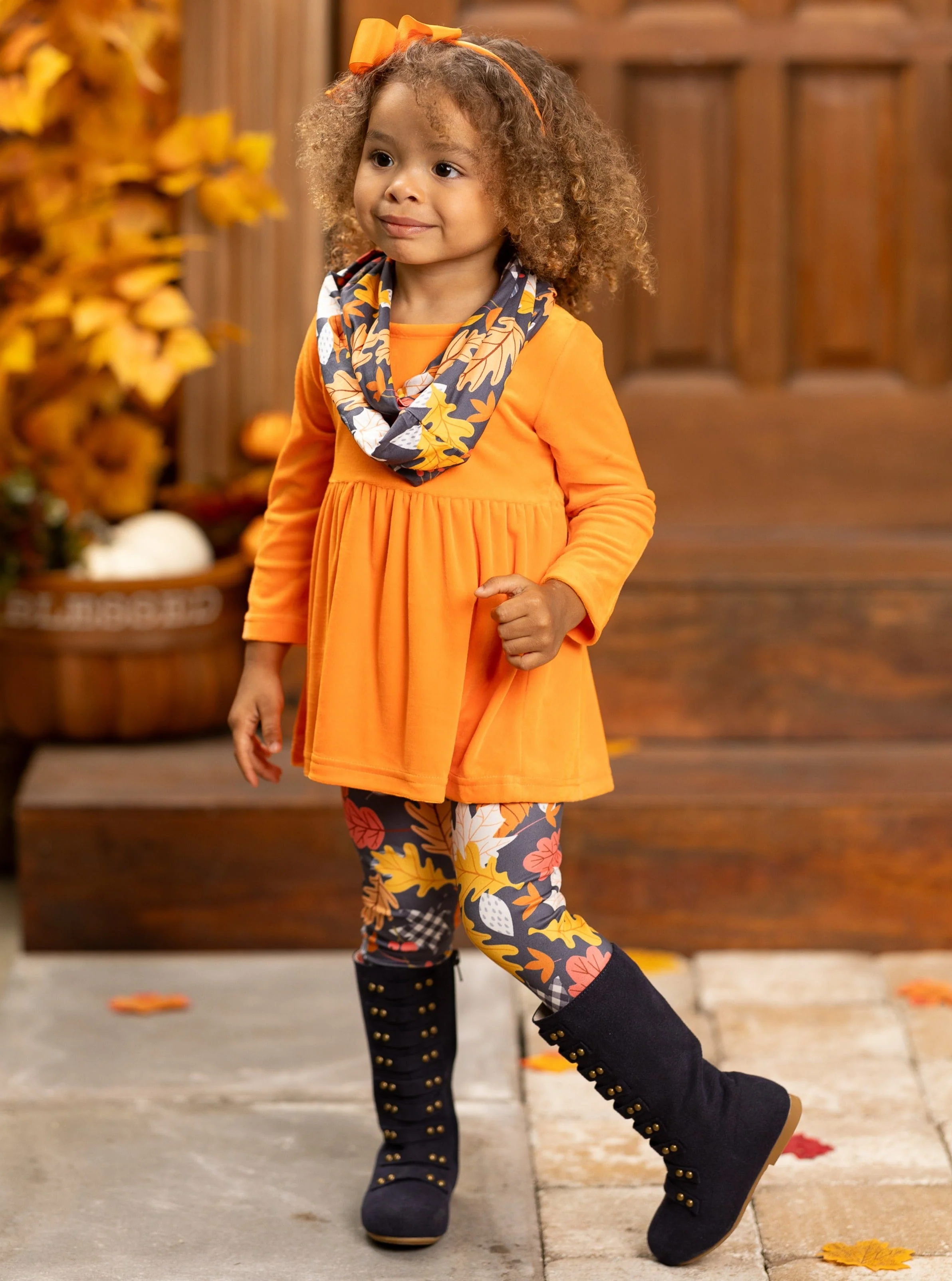 Foliage Fresh Tunic, Scarf and Legging Set - Image 2