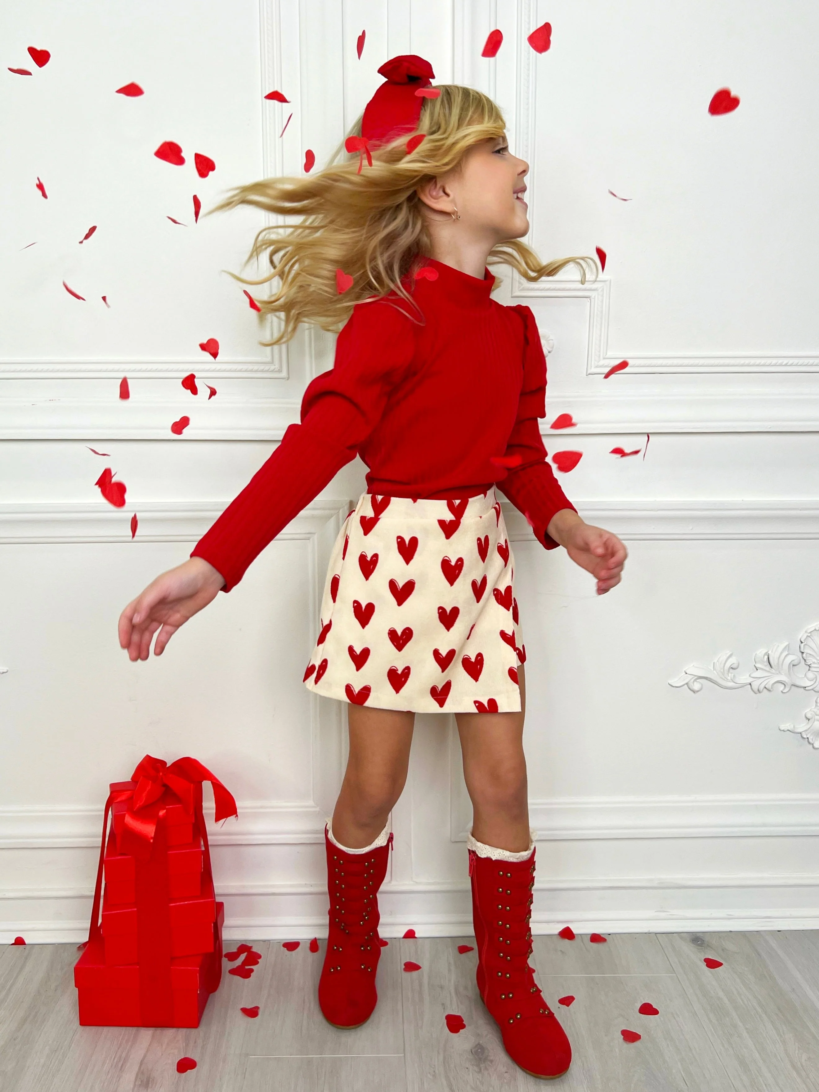 Forever Love Valentine's Day Top & Skort Set - Image 4