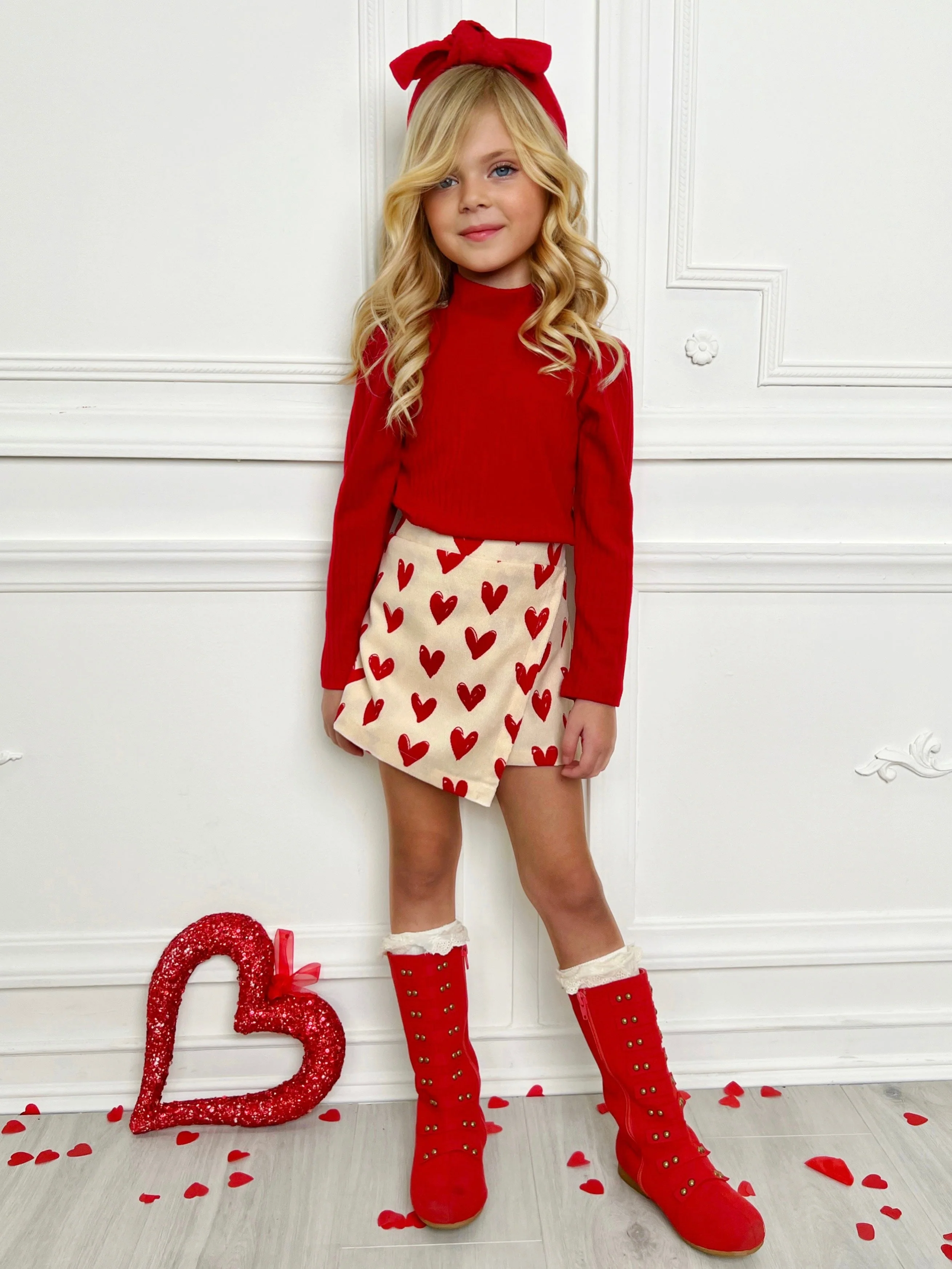 Forever Love Valentine's Day Top & Skort Set - Image 5