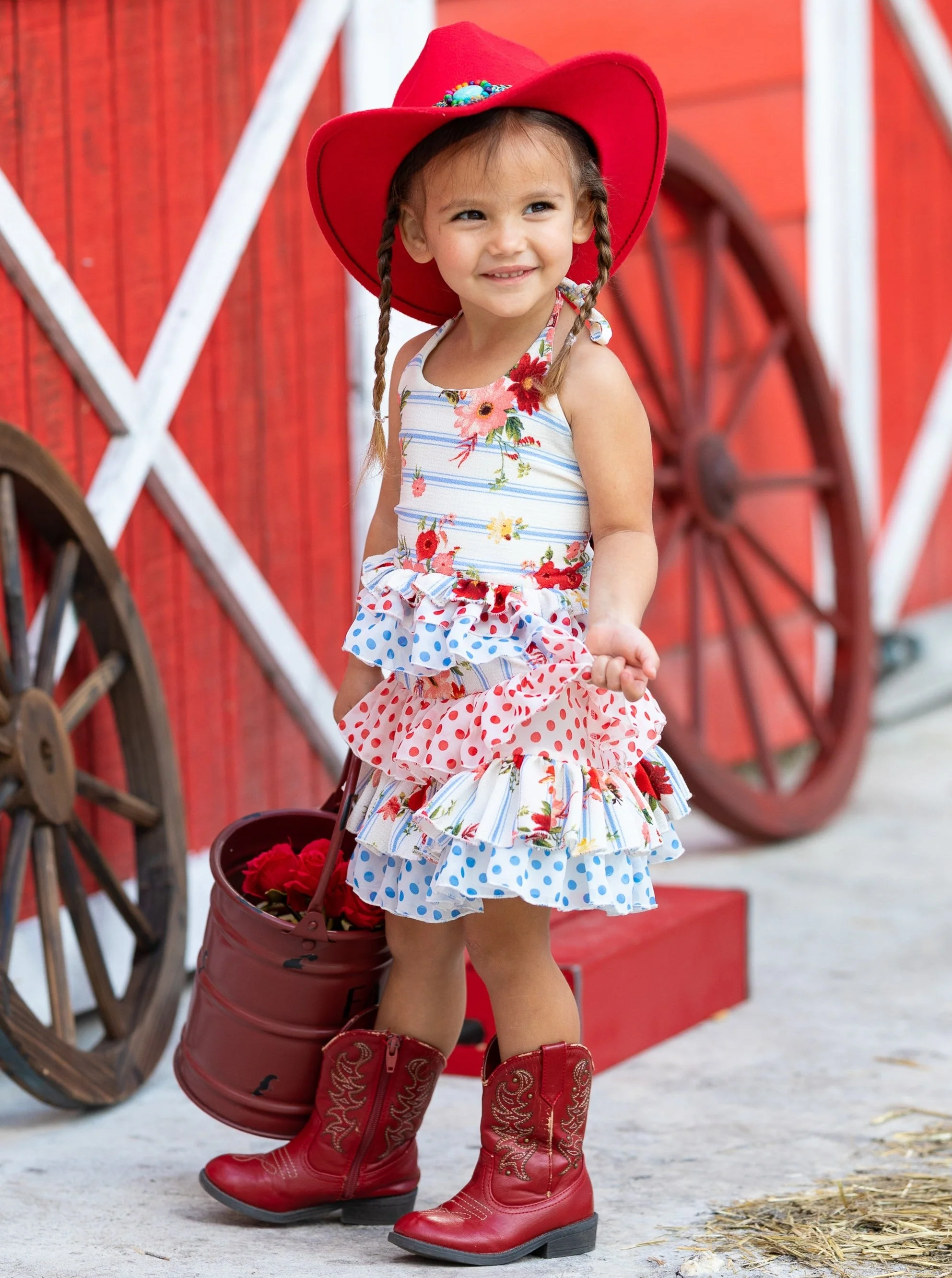 Friends Forever Ruffled Halter Skirt Set - Image 2
