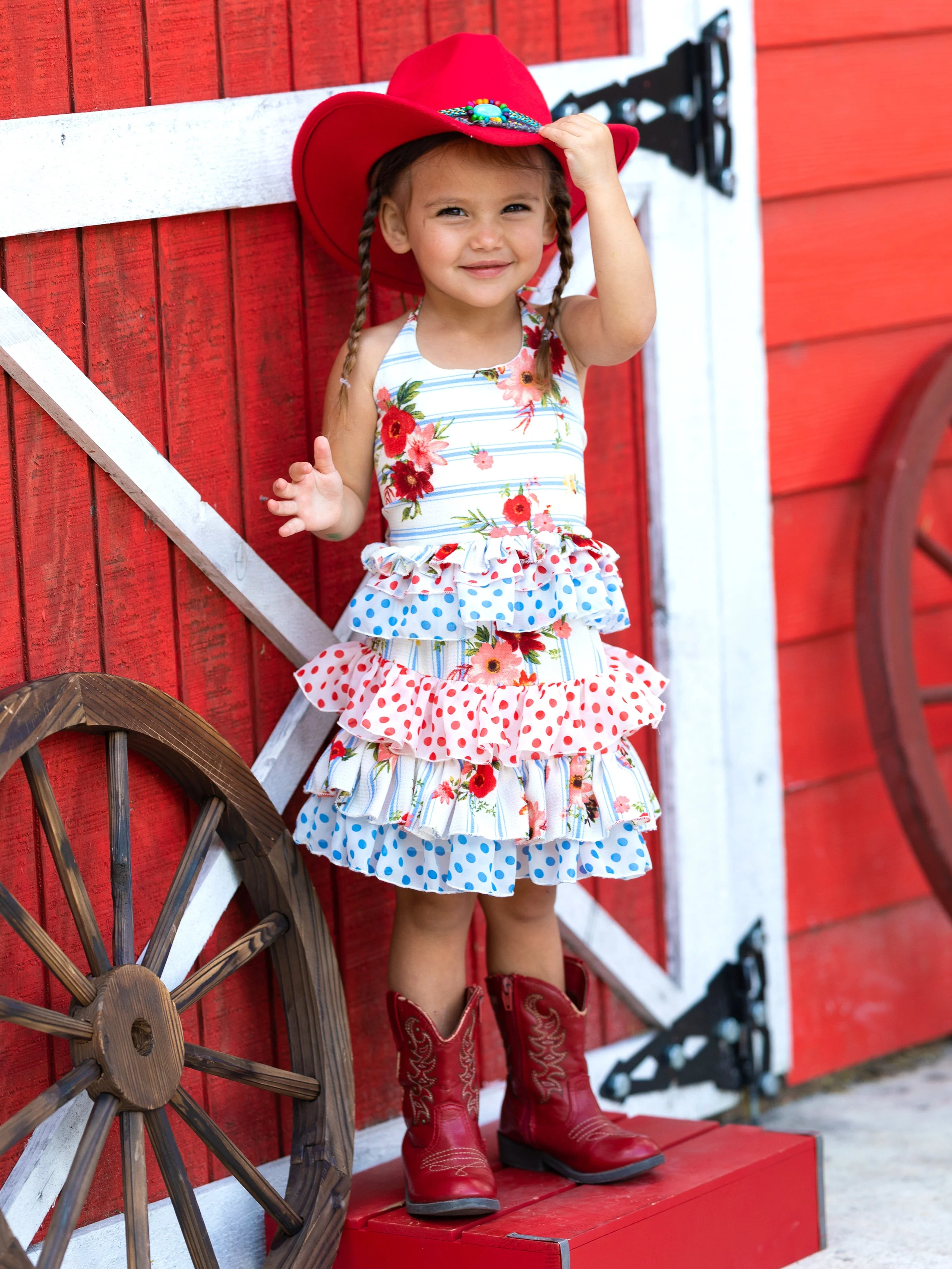 Friends Forever Ruffled Halter Skirt Set - Image 4