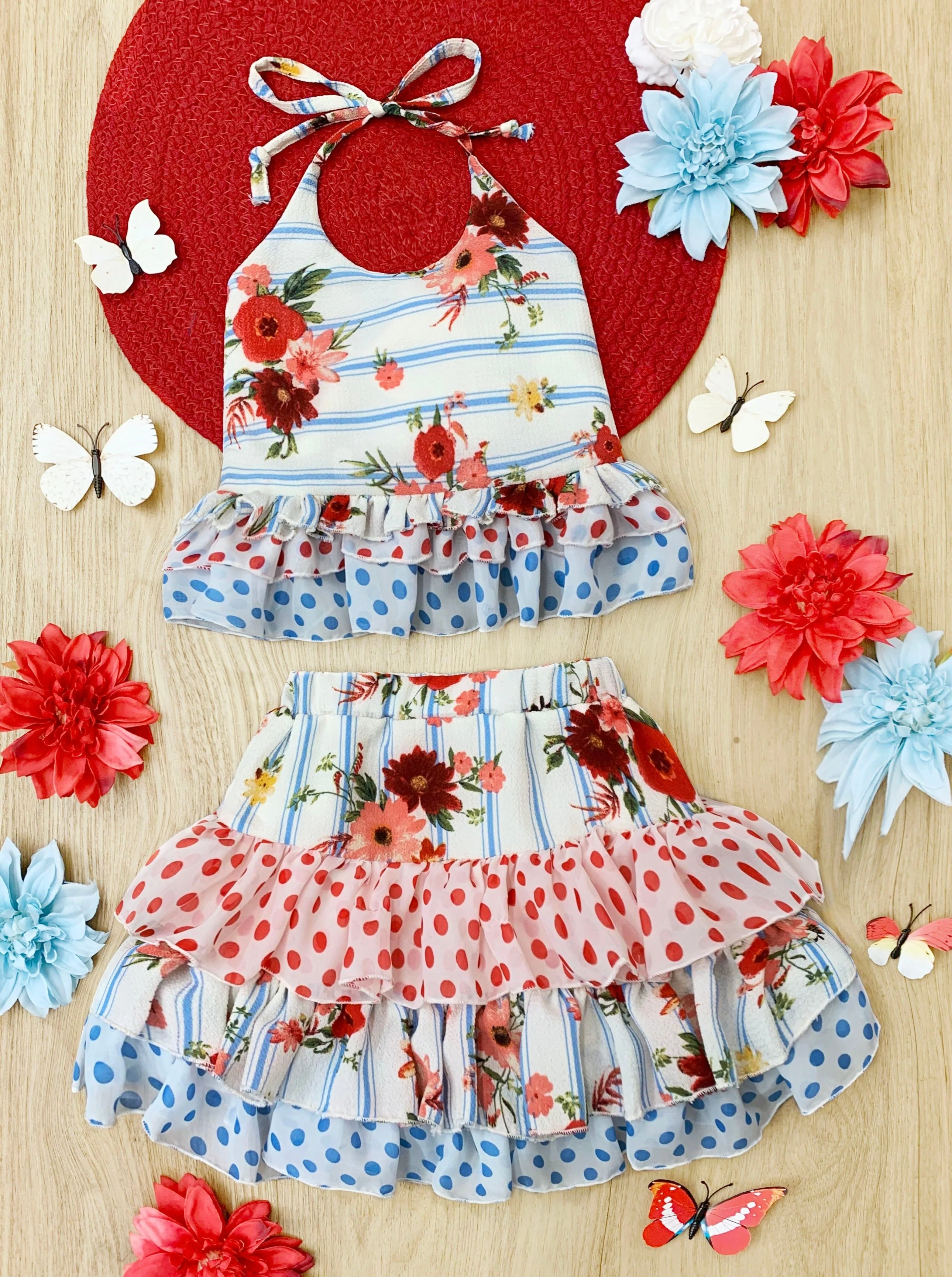 Friends Forever Ruffled Halter Skirt Set - Image 7