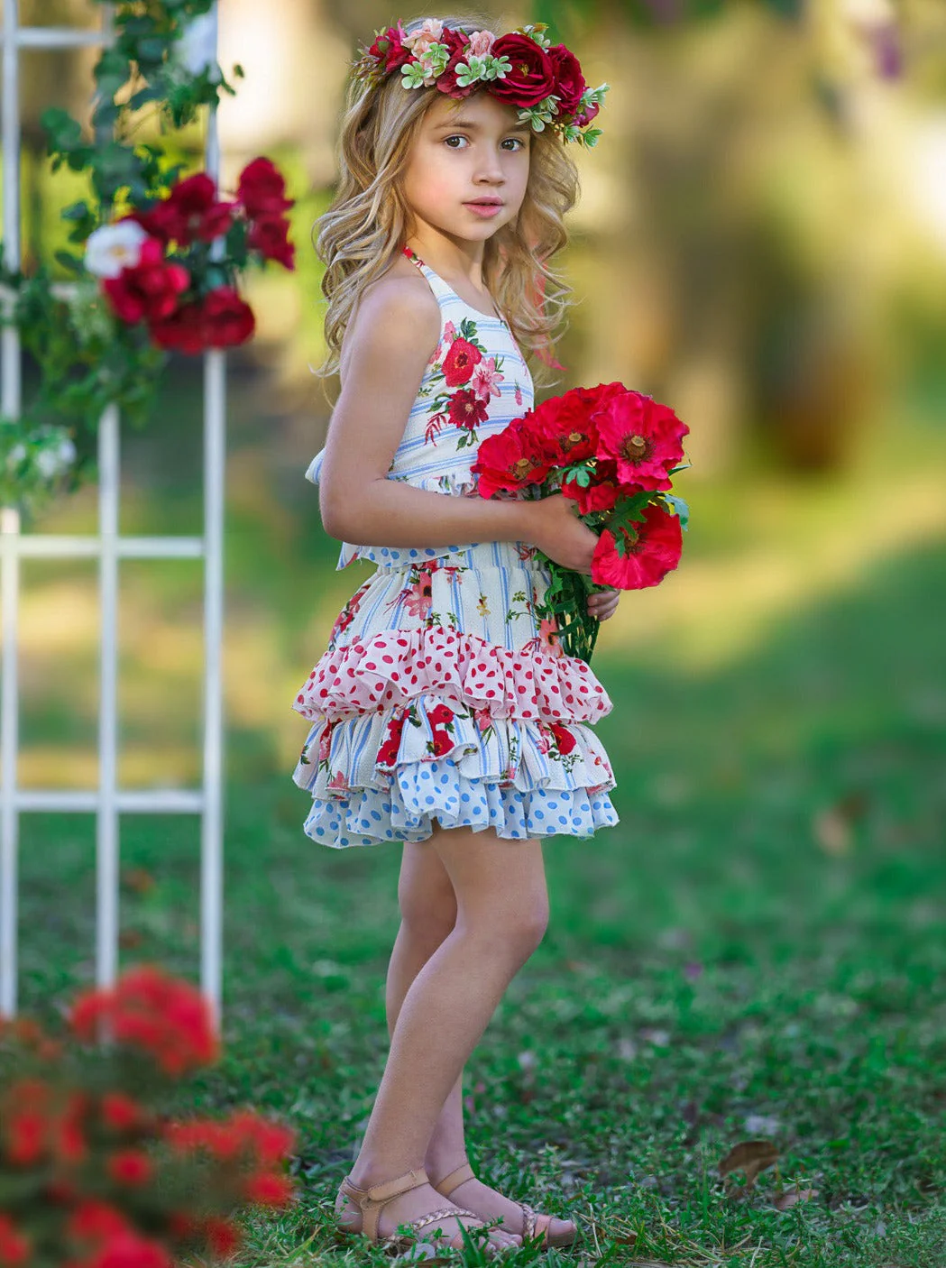 Friends Forever Ruffled Halter Skirt Set - Image 8
