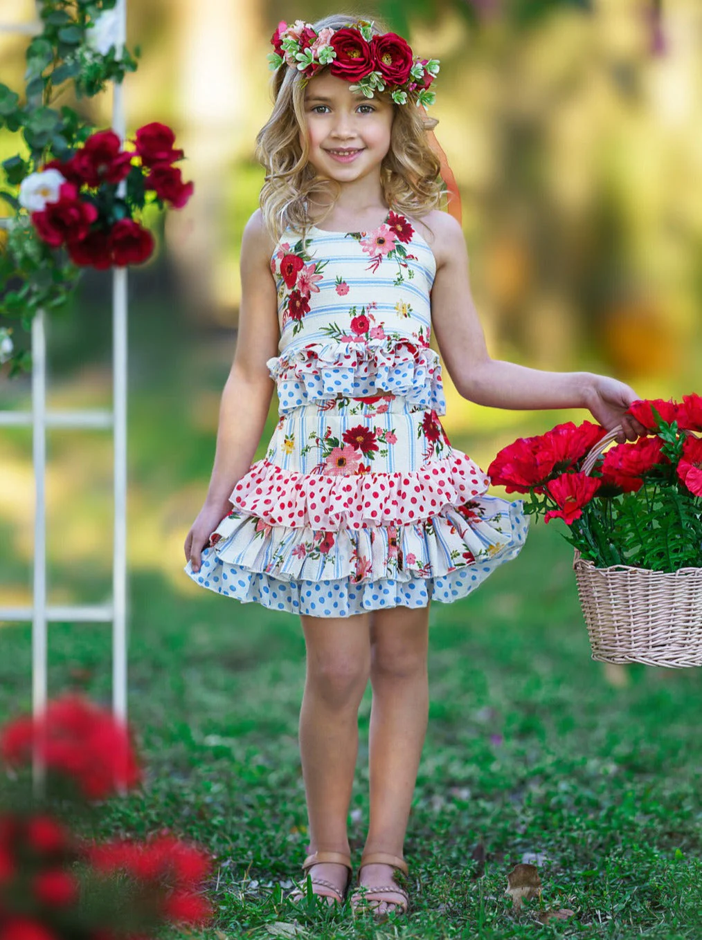 Friends Forever Ruffled Halter Skirt Set - Image 9