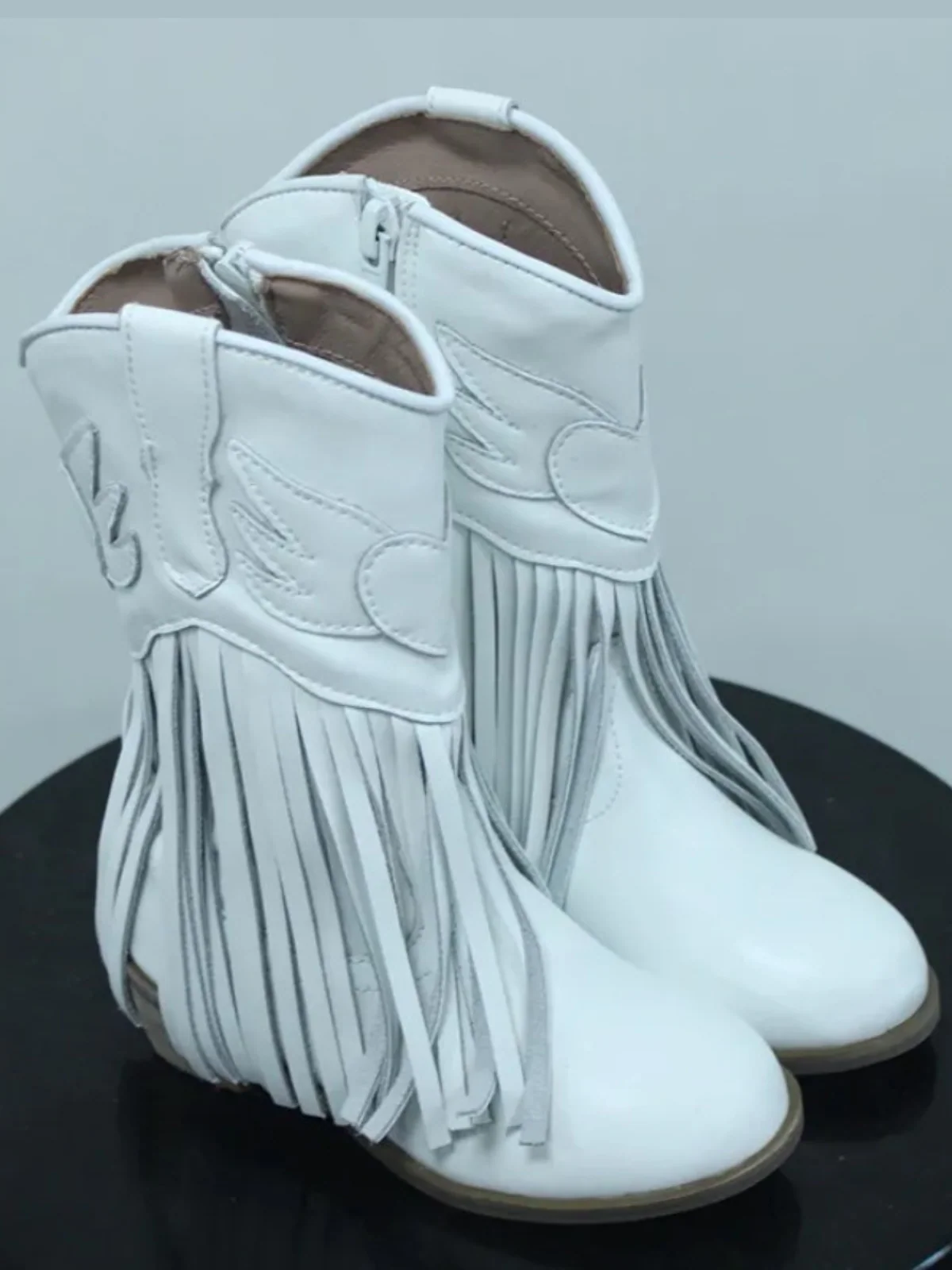 Wild West Charm Fringe Cowboy Boots By Liv and Mia - Image 2