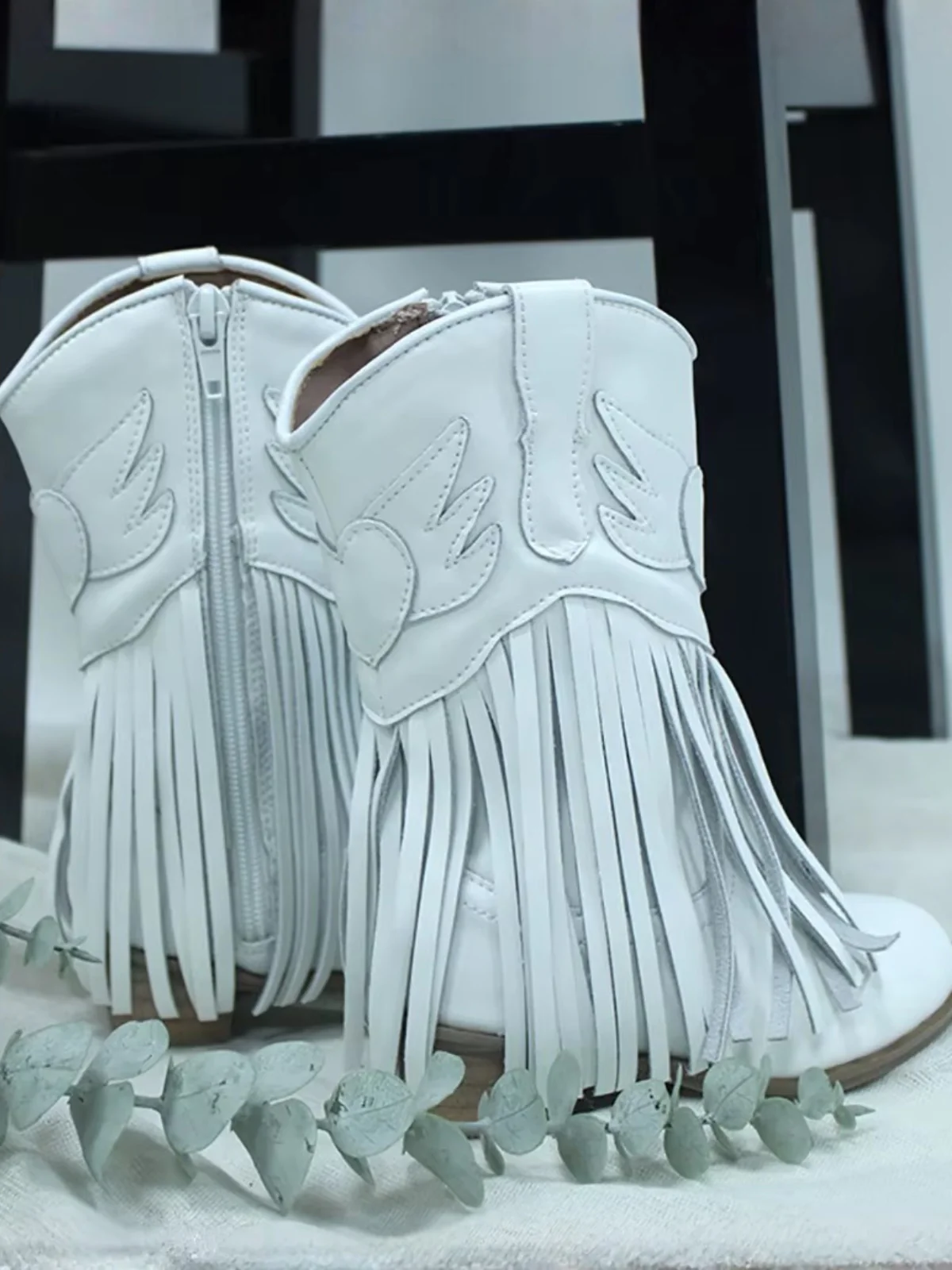 Wild West Charm Fringe Cowboy Boots By Liv and Mia - Image 3