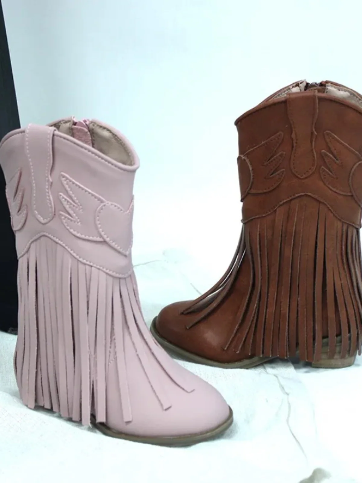 Wild West Charm Fringe Cowboy Boots By Liv and Mia - Image 4