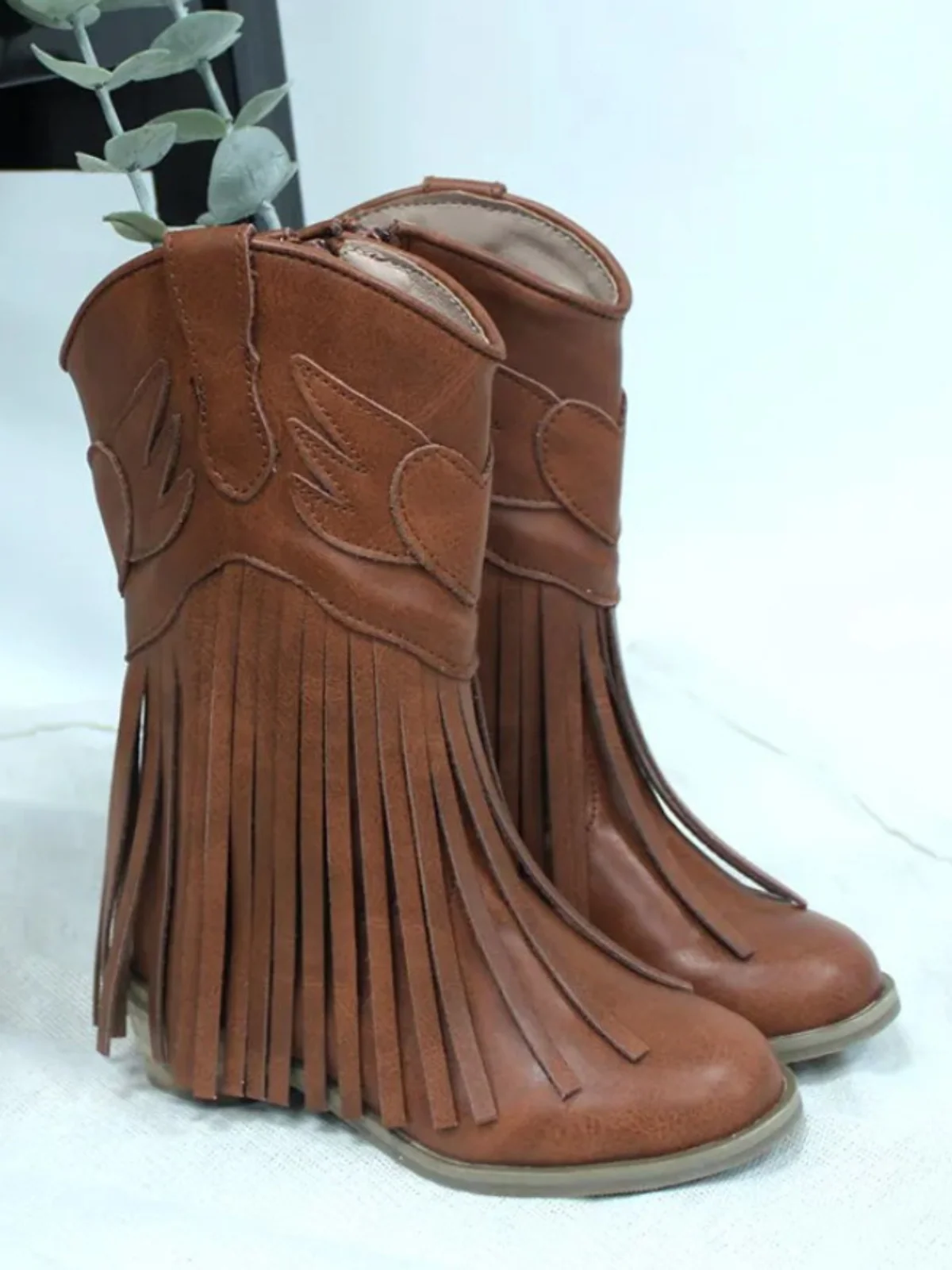 Wild West Charm Fringe Cowboy Boots By Liv and Mia - Image 6