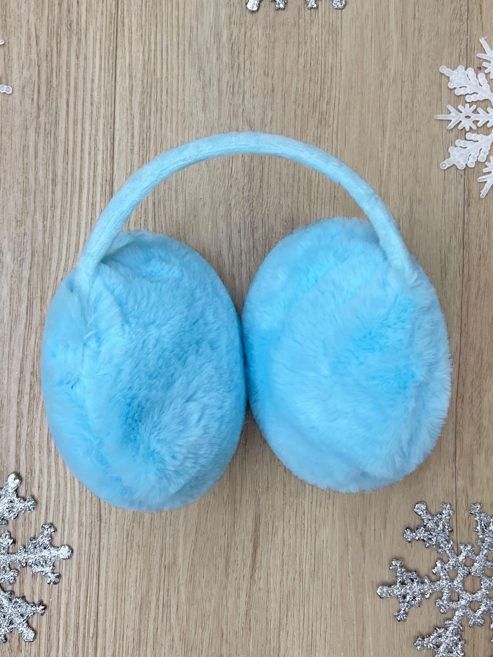 Frosty Fluff Powder Blue Earmuffs - Image 2