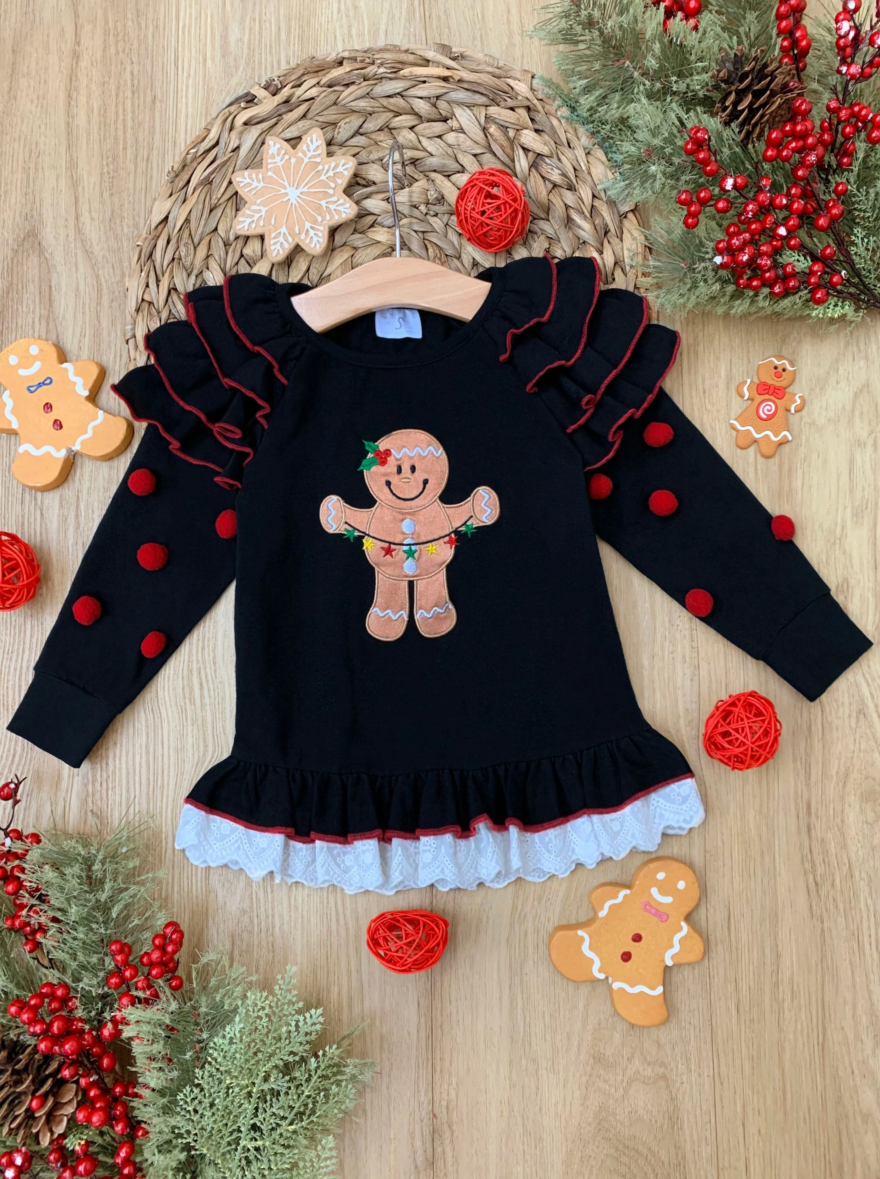 Gingerbread Cookie Glow Ruffled Top - Image 3