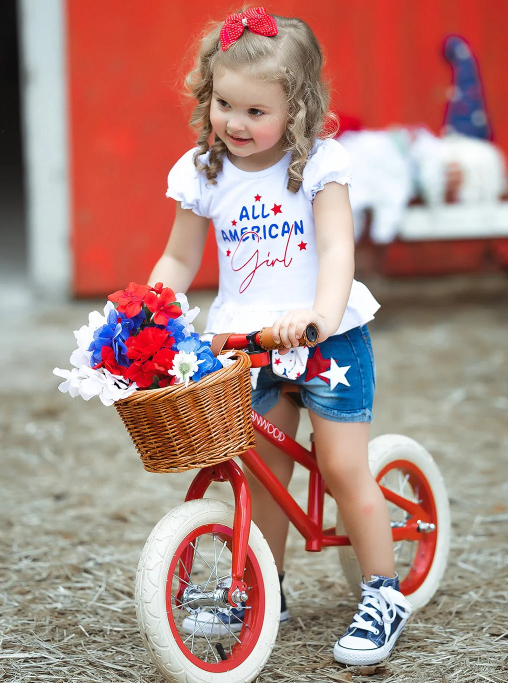 All American Girl Star Denim Short Set - Image 2