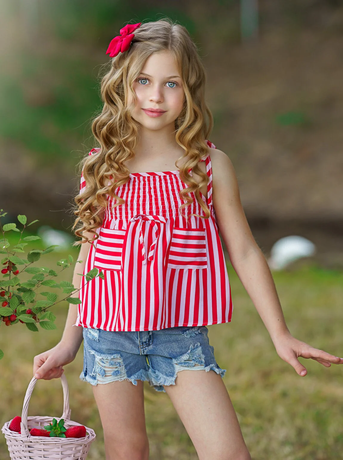 Always Look Cute Denim Short Set - Image 2