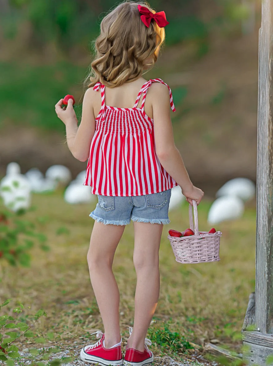 Always Look Cute Denim Short Set - Image 5