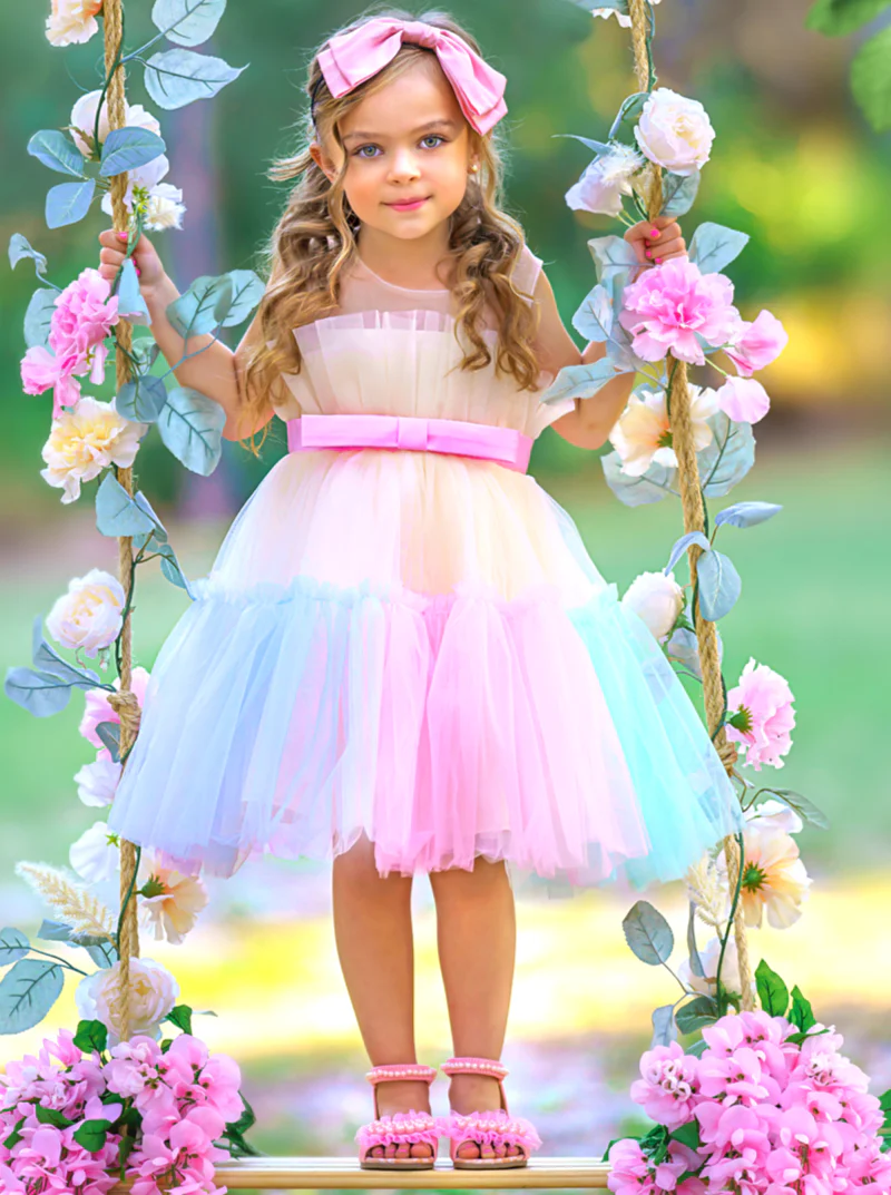 My Pastel Dream Belted Tutu Dress - Image 4