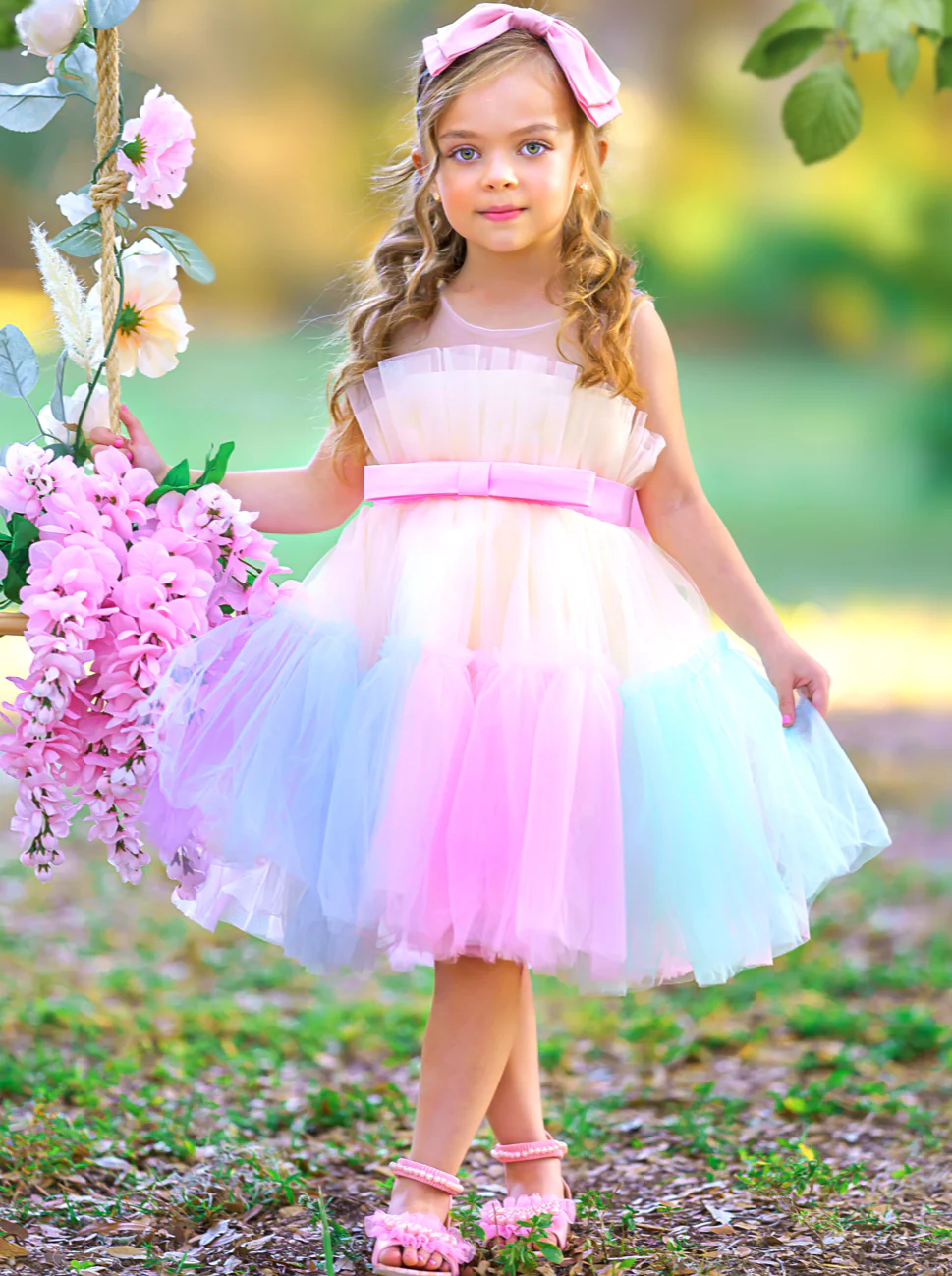 My Pastel Dream Belted Tutu Dress - Image 6