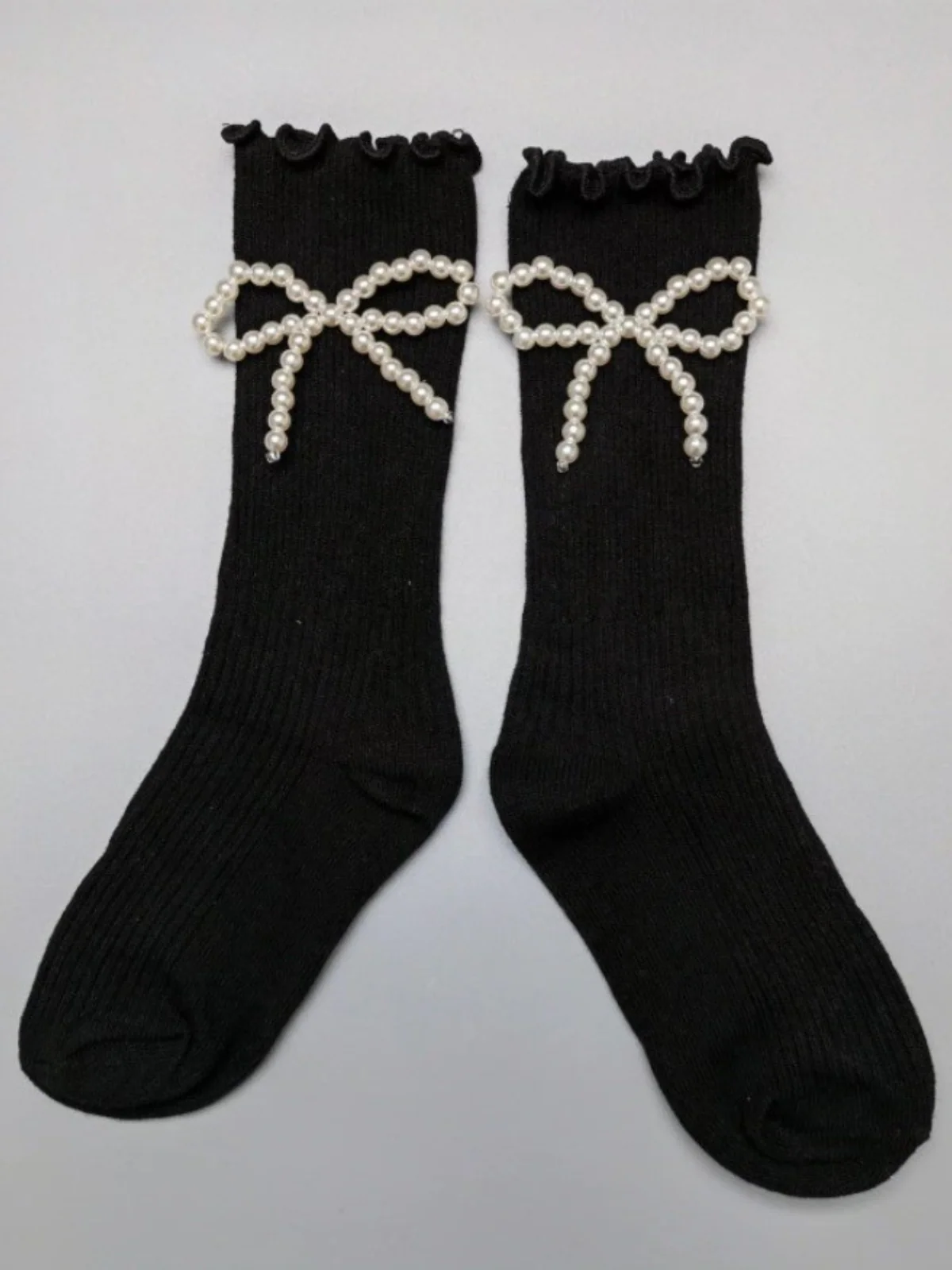 Pearly Princess Lettuce Edge Socks - Image 3