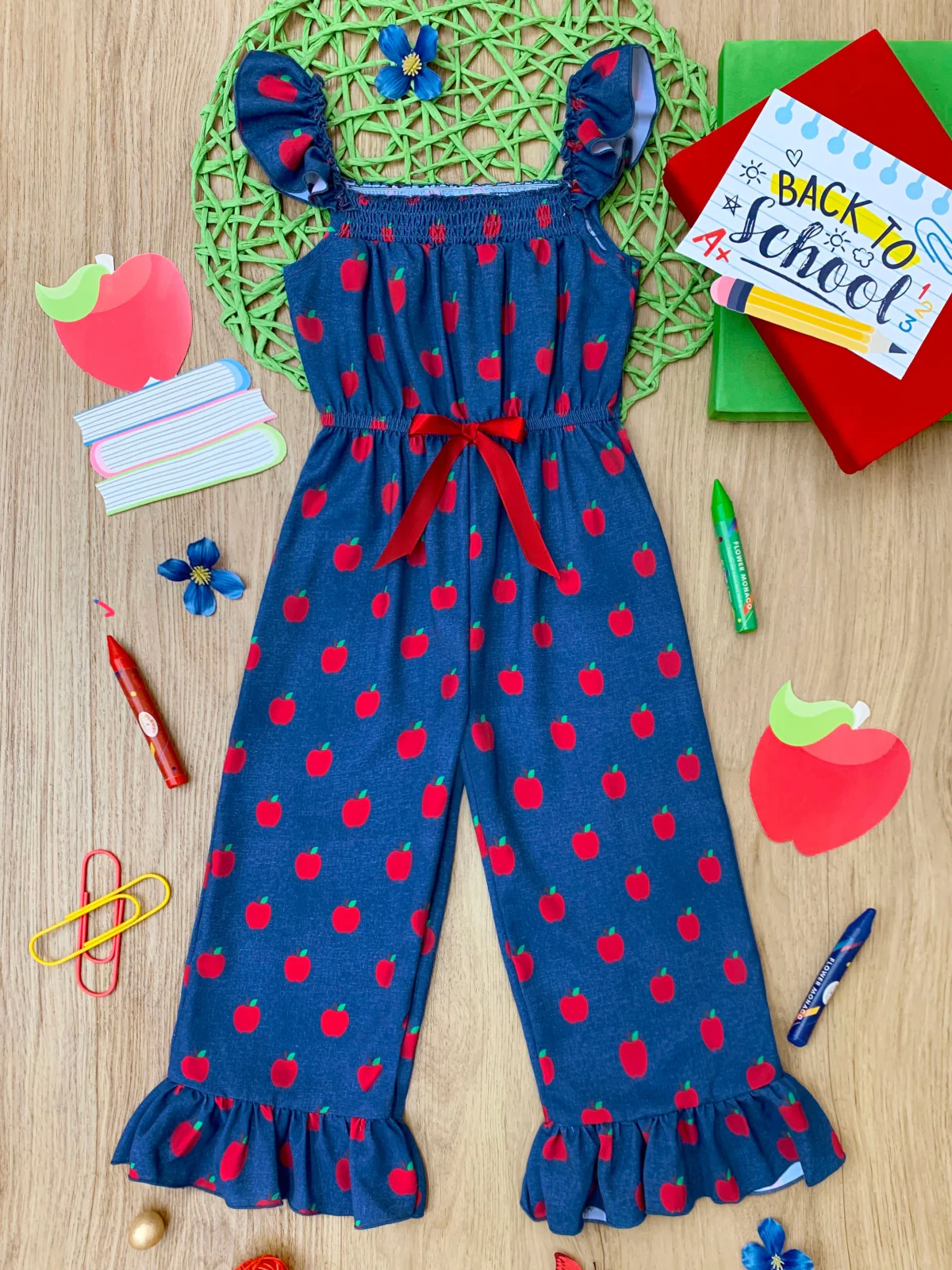 My Smart Apple Ruffle Jumpsuit - Image 2