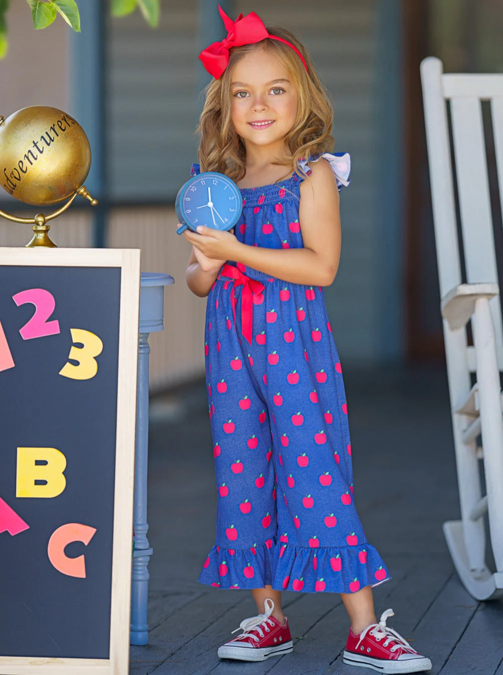 My Smart Apple Ruffle Jumpsuit - Image 6