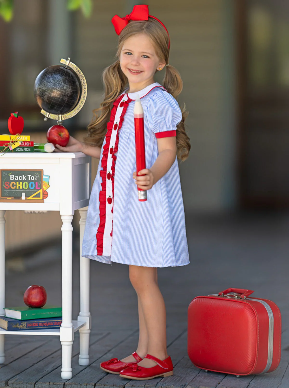Ruffled Apple Striped Dress - Image 5
