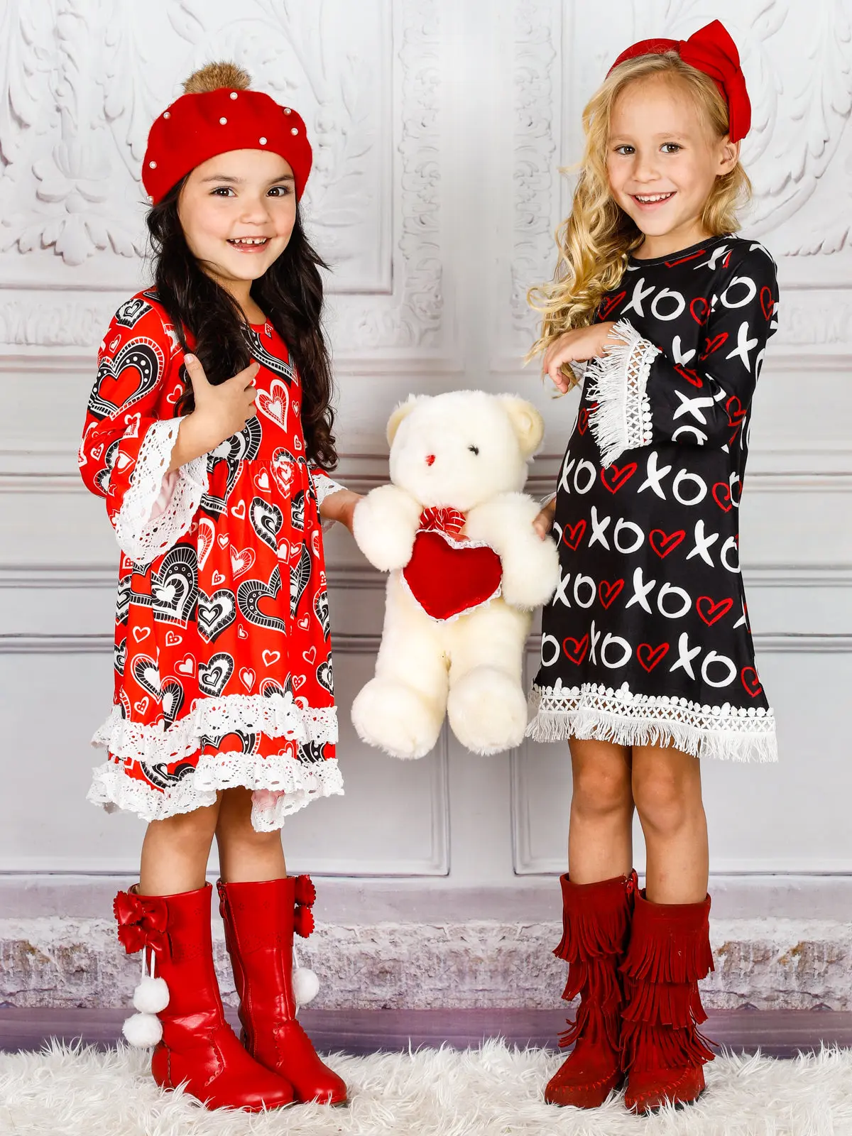 Happiness Heart Crochet Trim Dress - Image 5