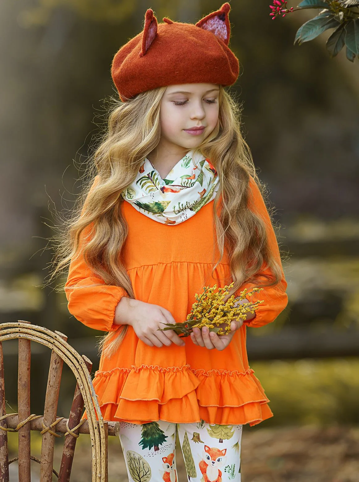Fall Frolic Tunic, Legging and Scarf Set - Image 4