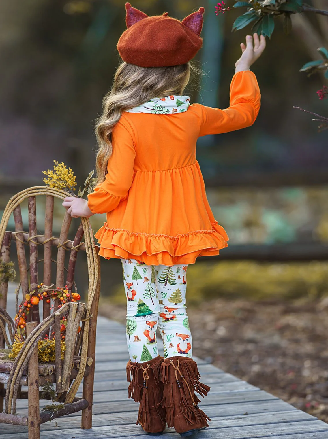 Fall Frolic Tunic, Legging and Scarf Set - Image 7