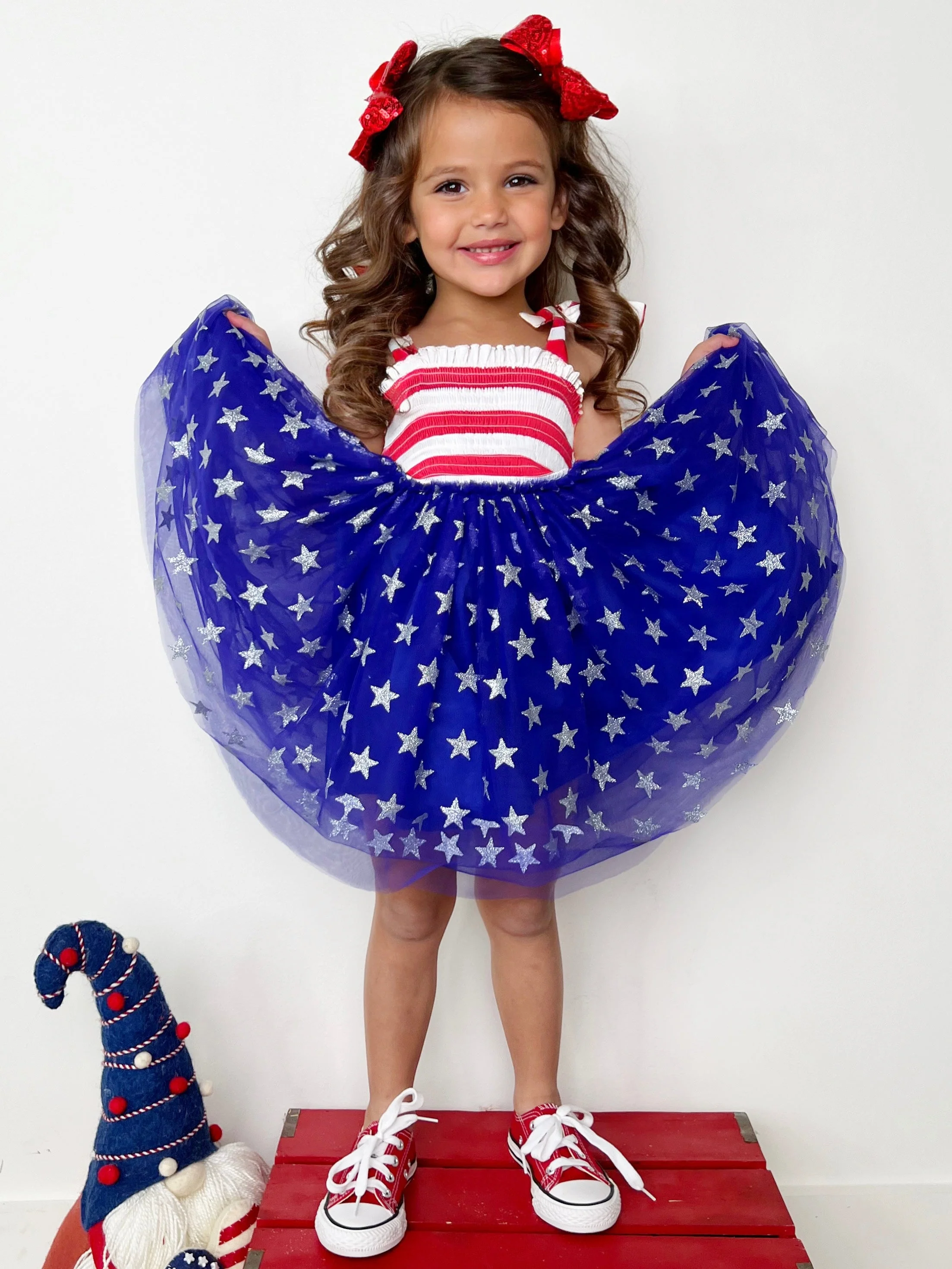 Twinkling Stars Smocked Tutu Dress - Image 2