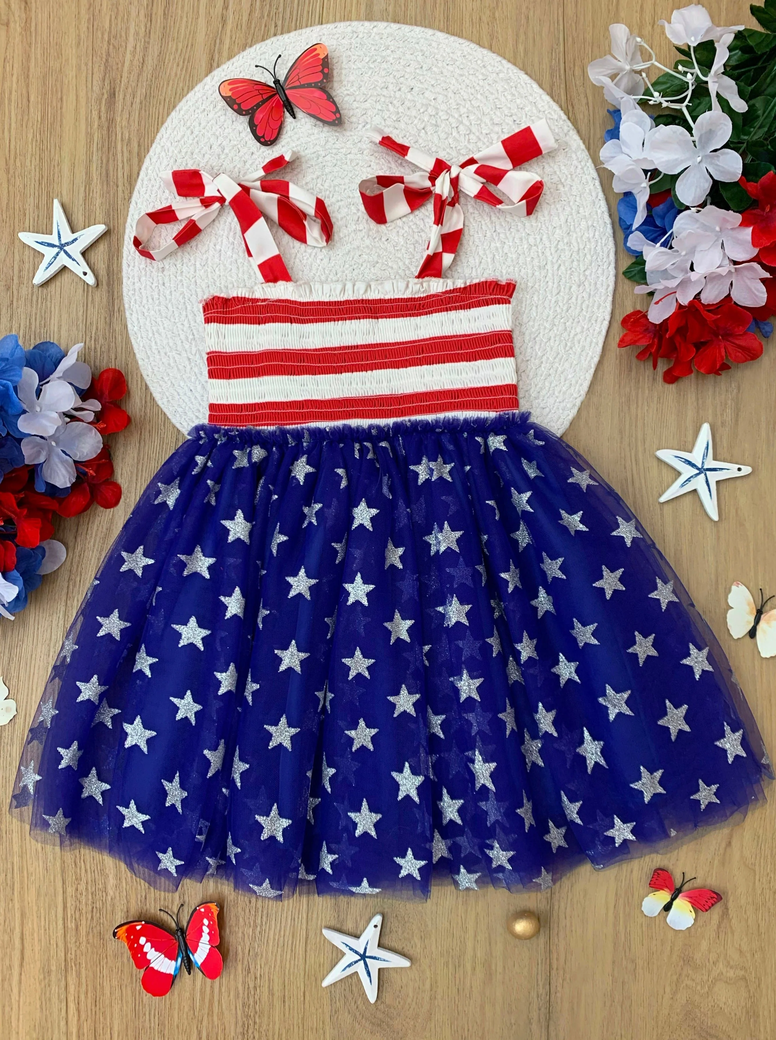 Twinkling Stars Smocked Tutu Dress - Image 3