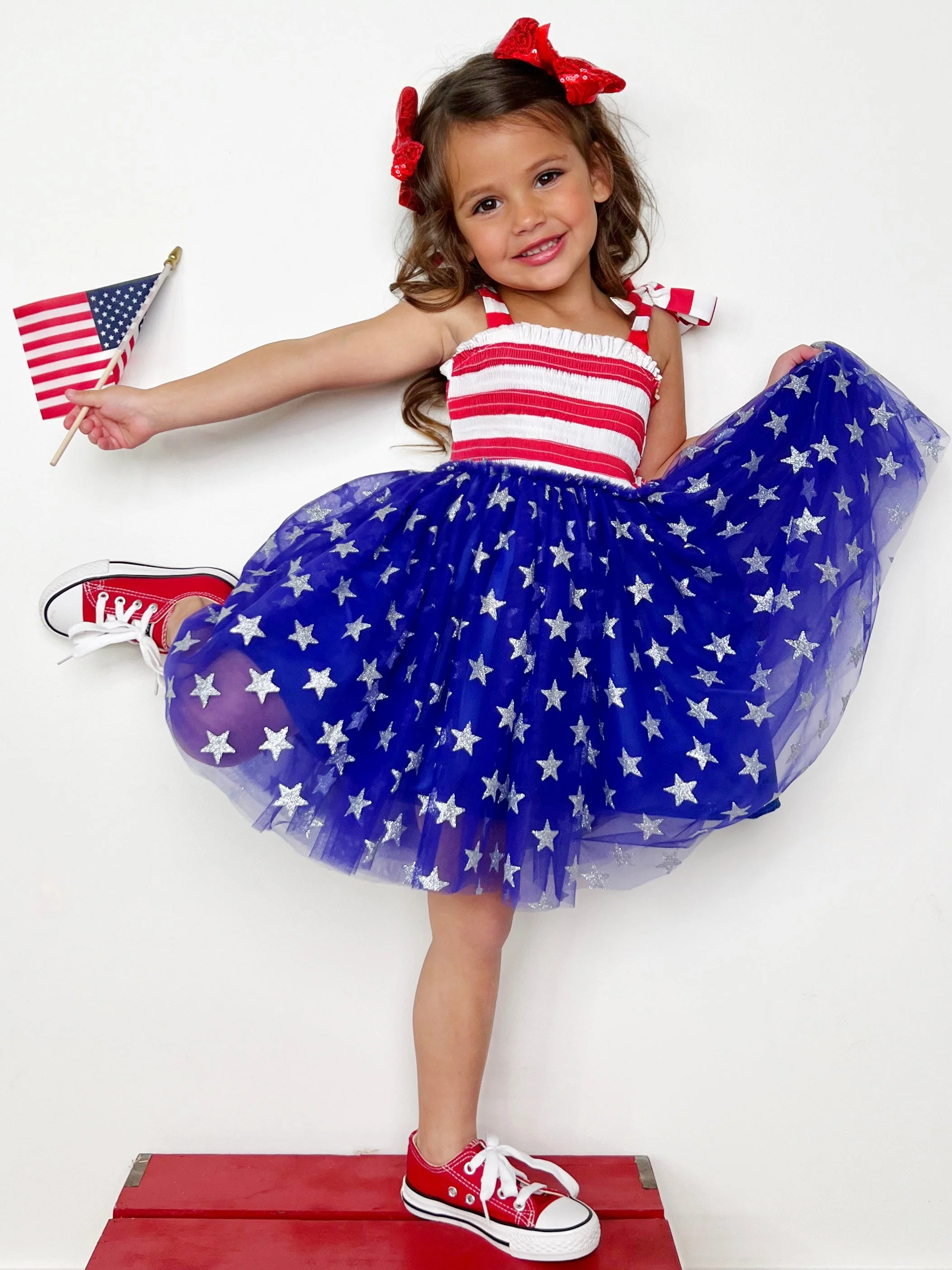 Twinkling Stars Smocked Tutu Dress - Image 4