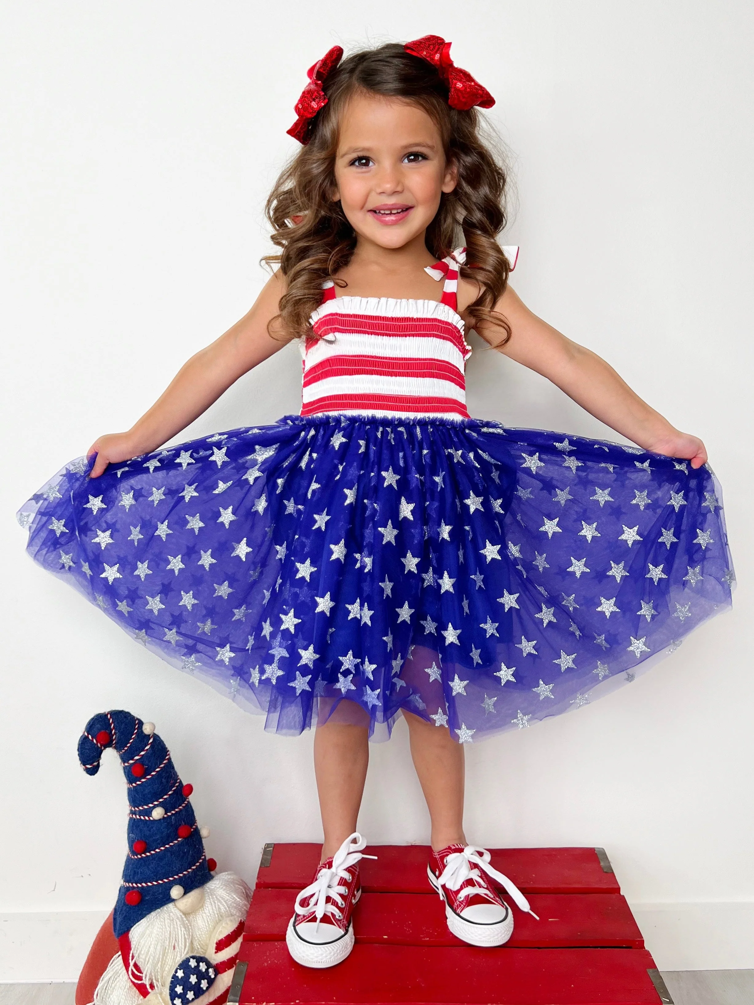 Twinkling Stars Smocked Tutu Dress - Image 5