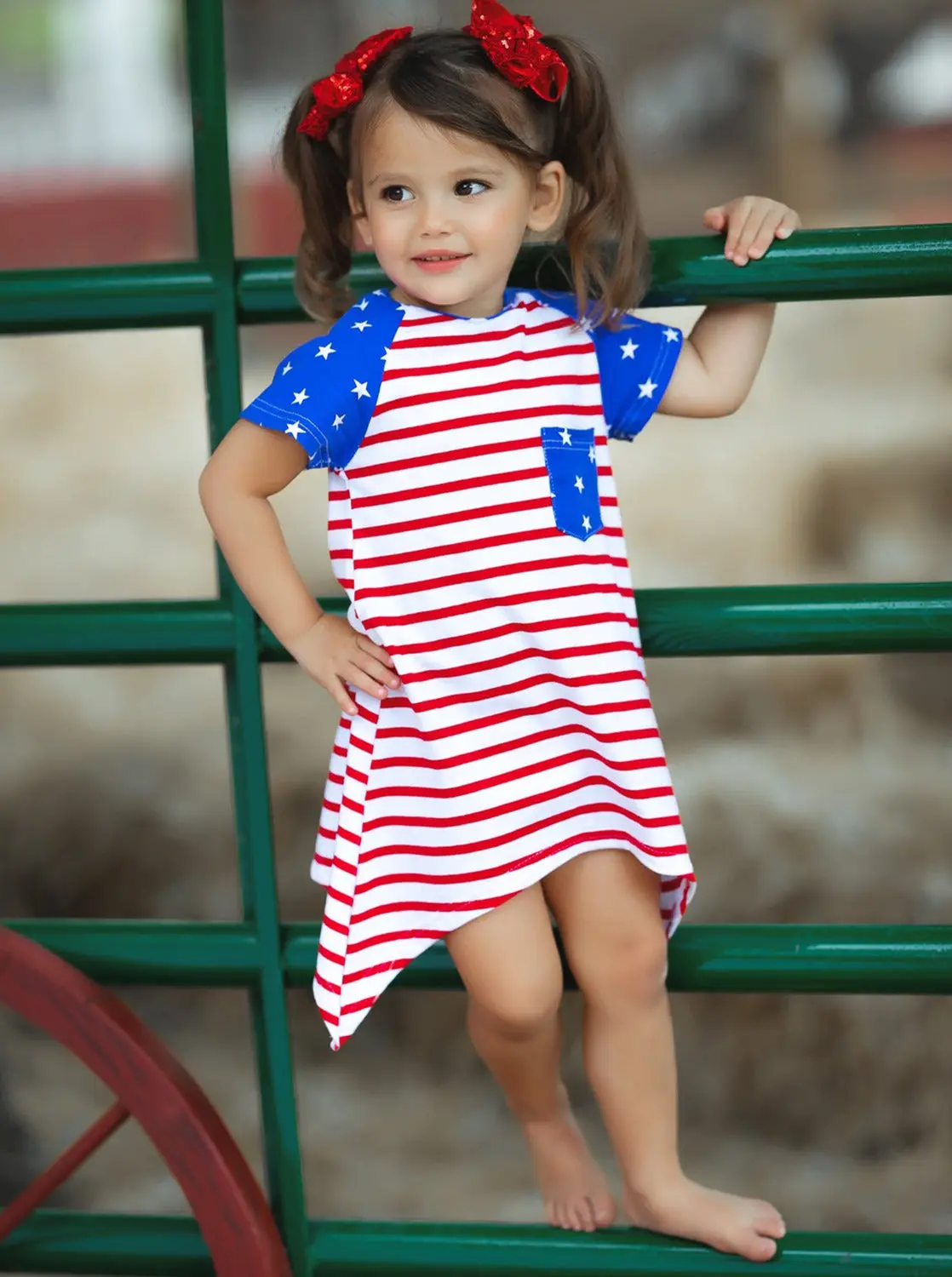 Miss Liberty Shark Tooth Side Dress - Image 2