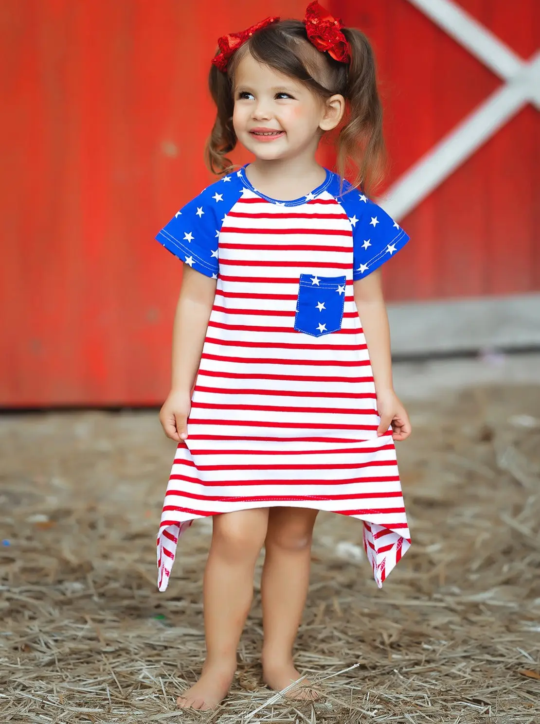 Miss Liberty Shark Tooth Side Dress - Image 3