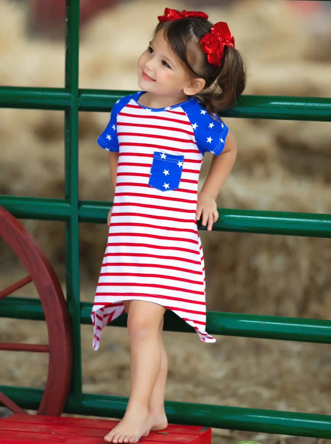 Miss Liberty Shark Tooth Side Dress - Image 6